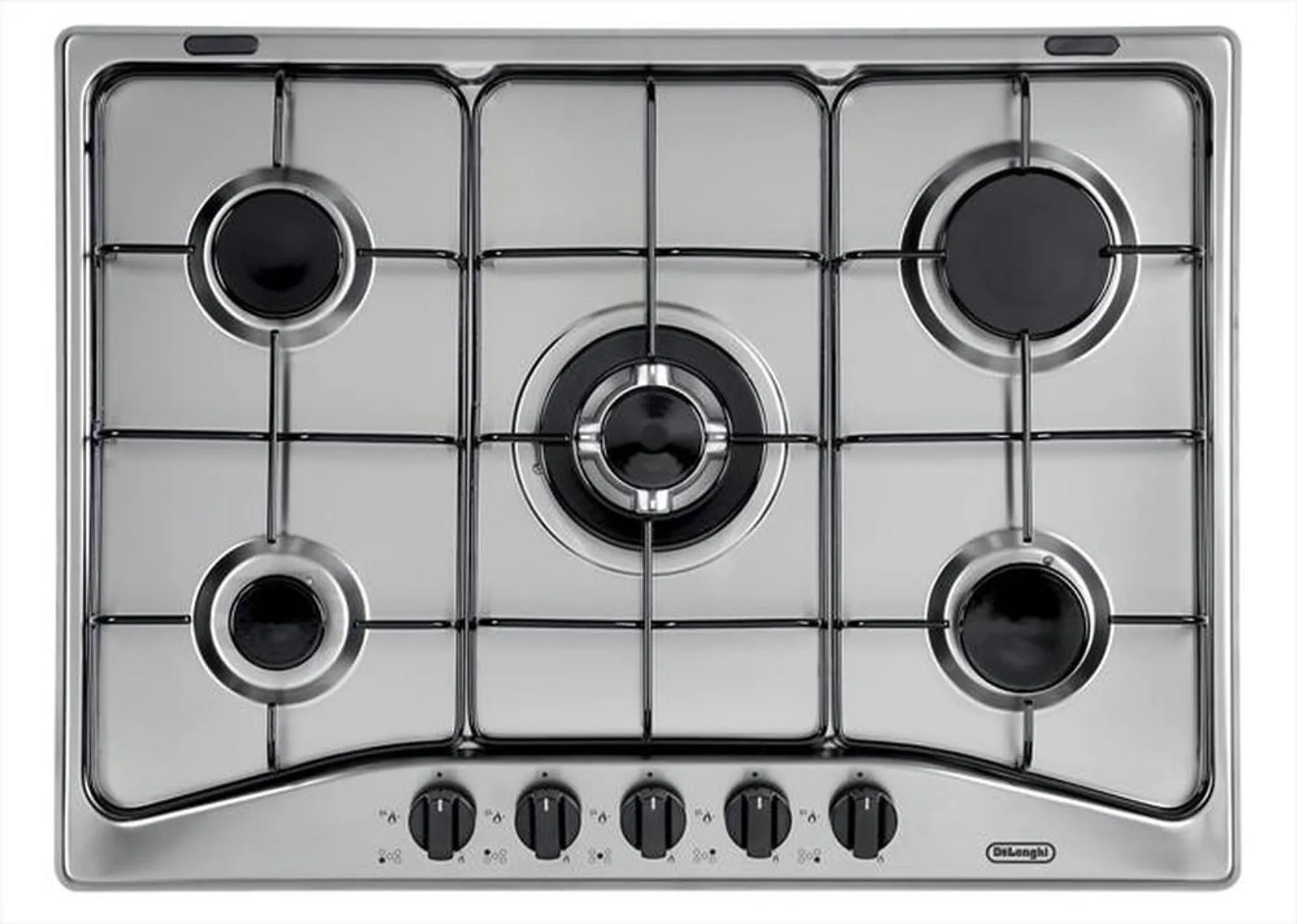 DE LONGHI - Piano cottura a gas YAF 57 ASV 5 fuochi 68cm-Inox