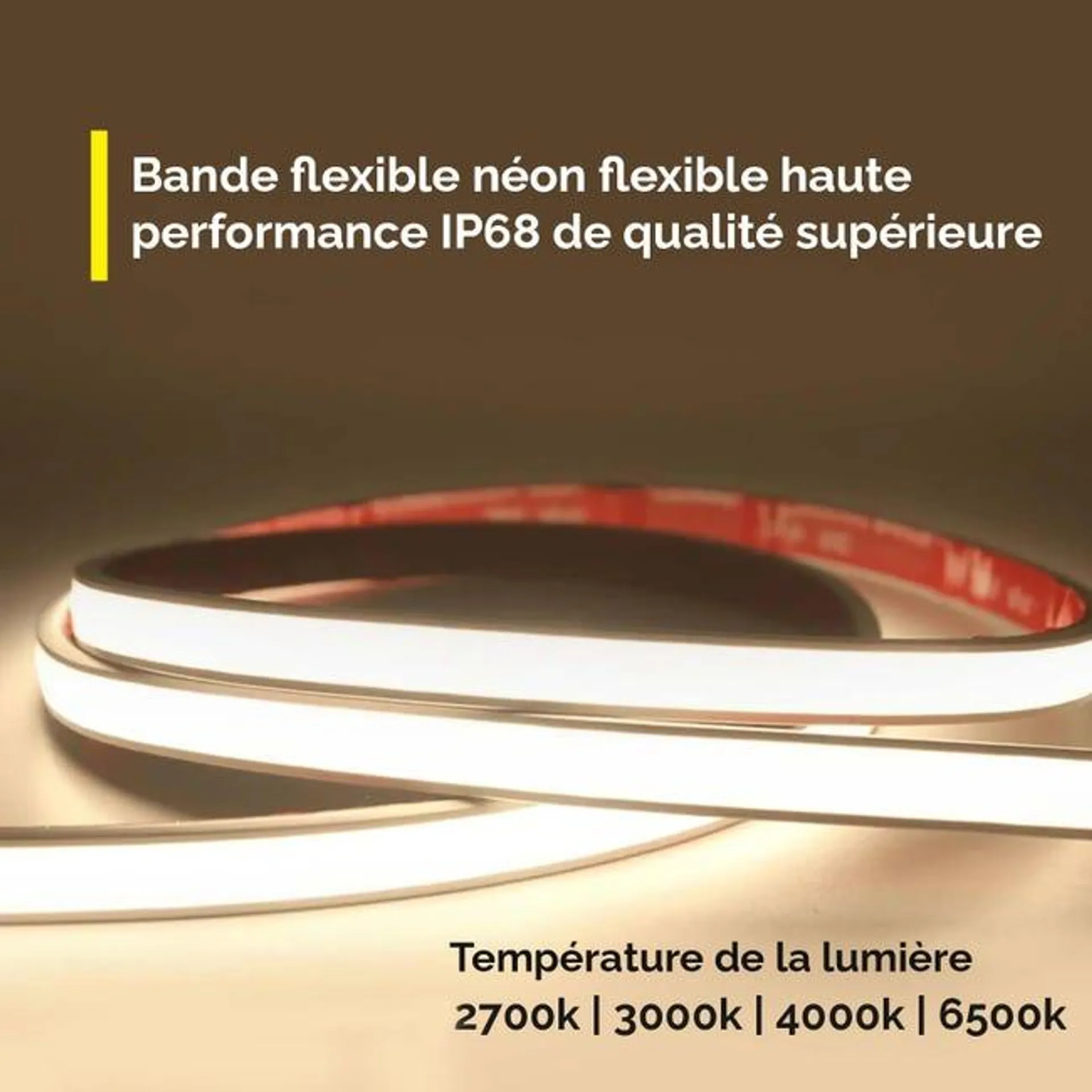 Striscia COB NEON flex LED lineare dimmerabile 24V immersione IP68 luce flessibile decorazione piscina box doccia bagno turco fontana giardino 2700K