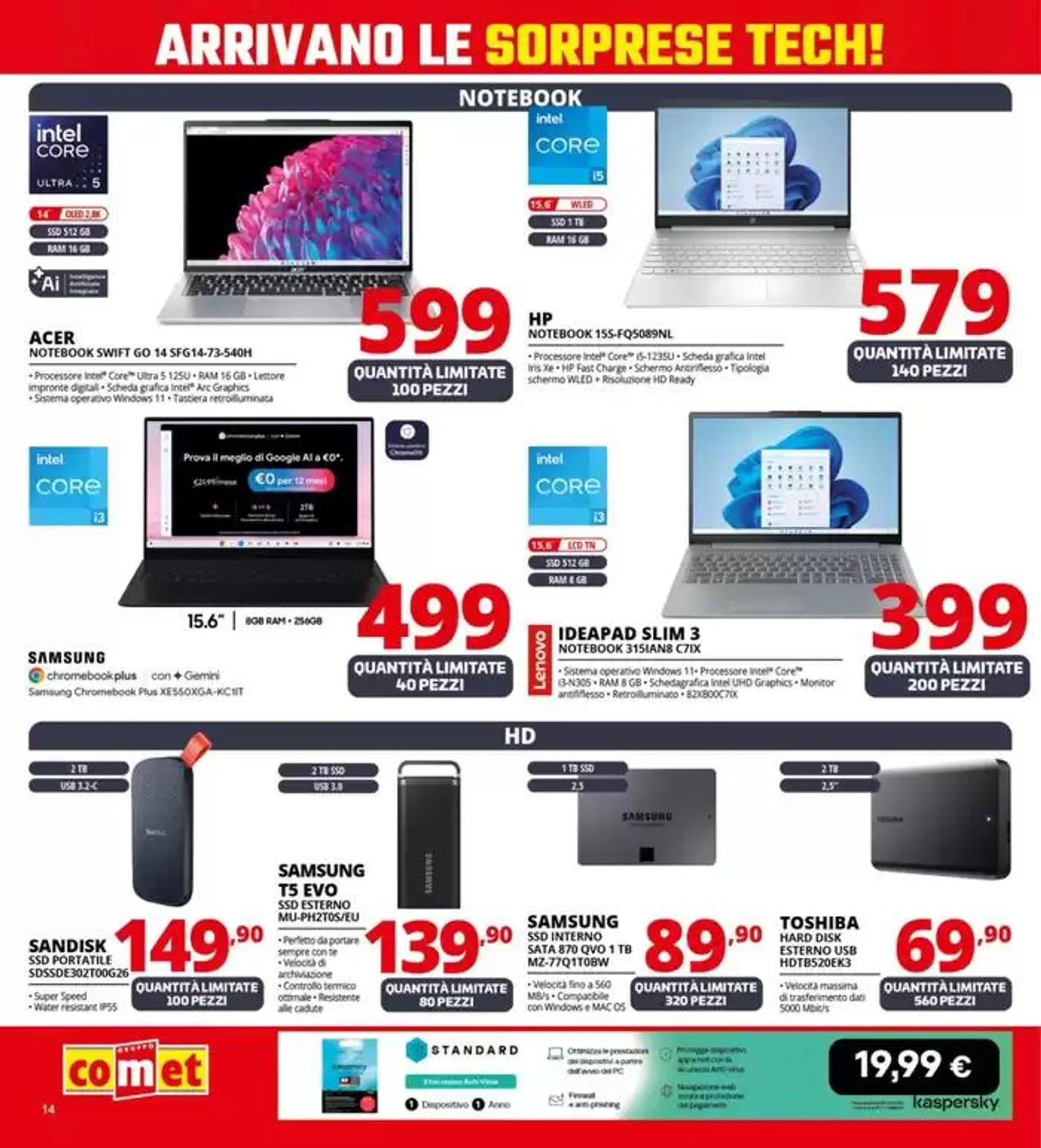 Sorprese tech da Comet! da 17 aprile a 28 aprile di 2025 - Pagina del volantino 14