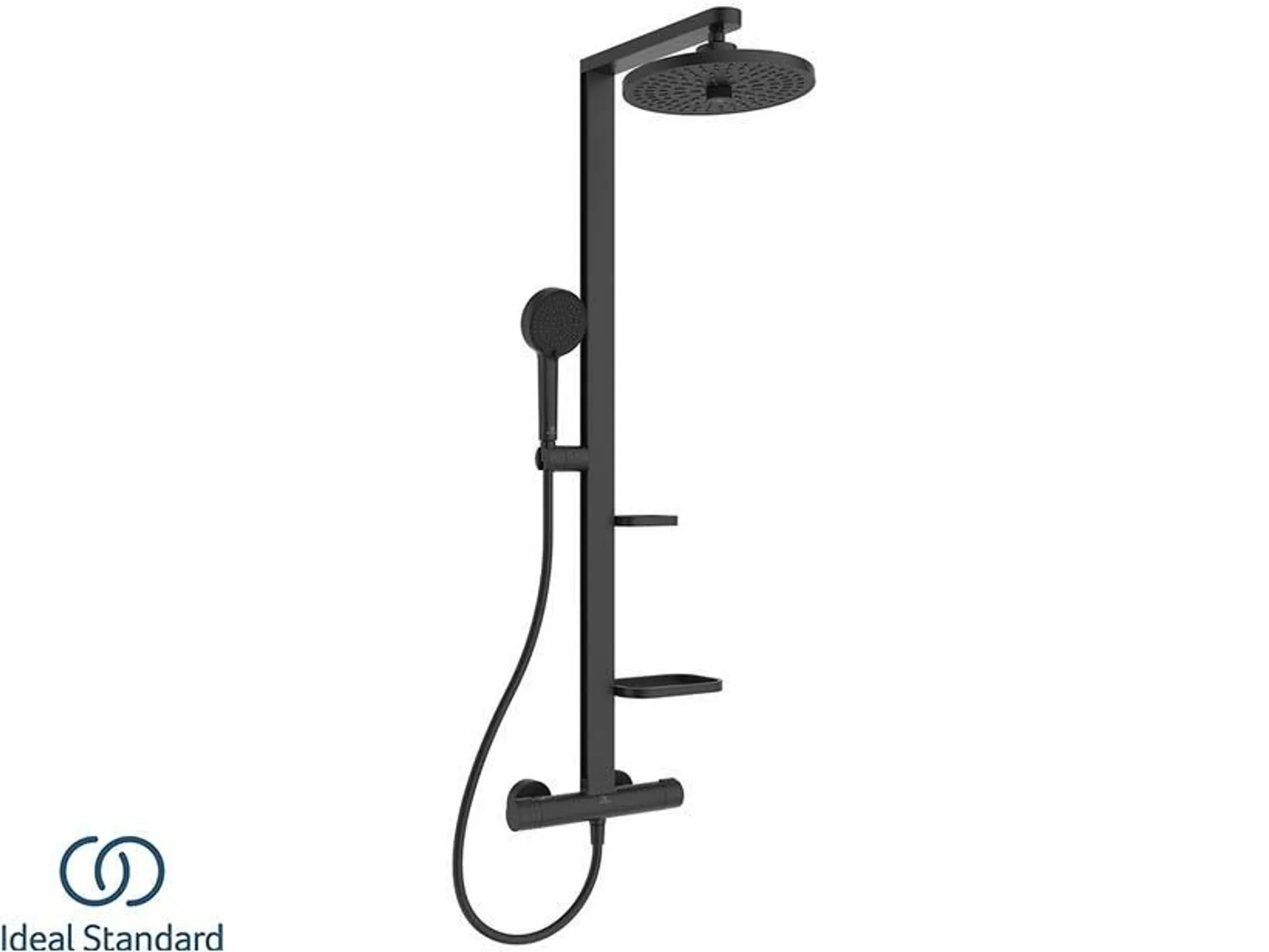 Colonna Doccia Ideal Standard® Alu+ Termostatica 2 Funzioni Nero Seta