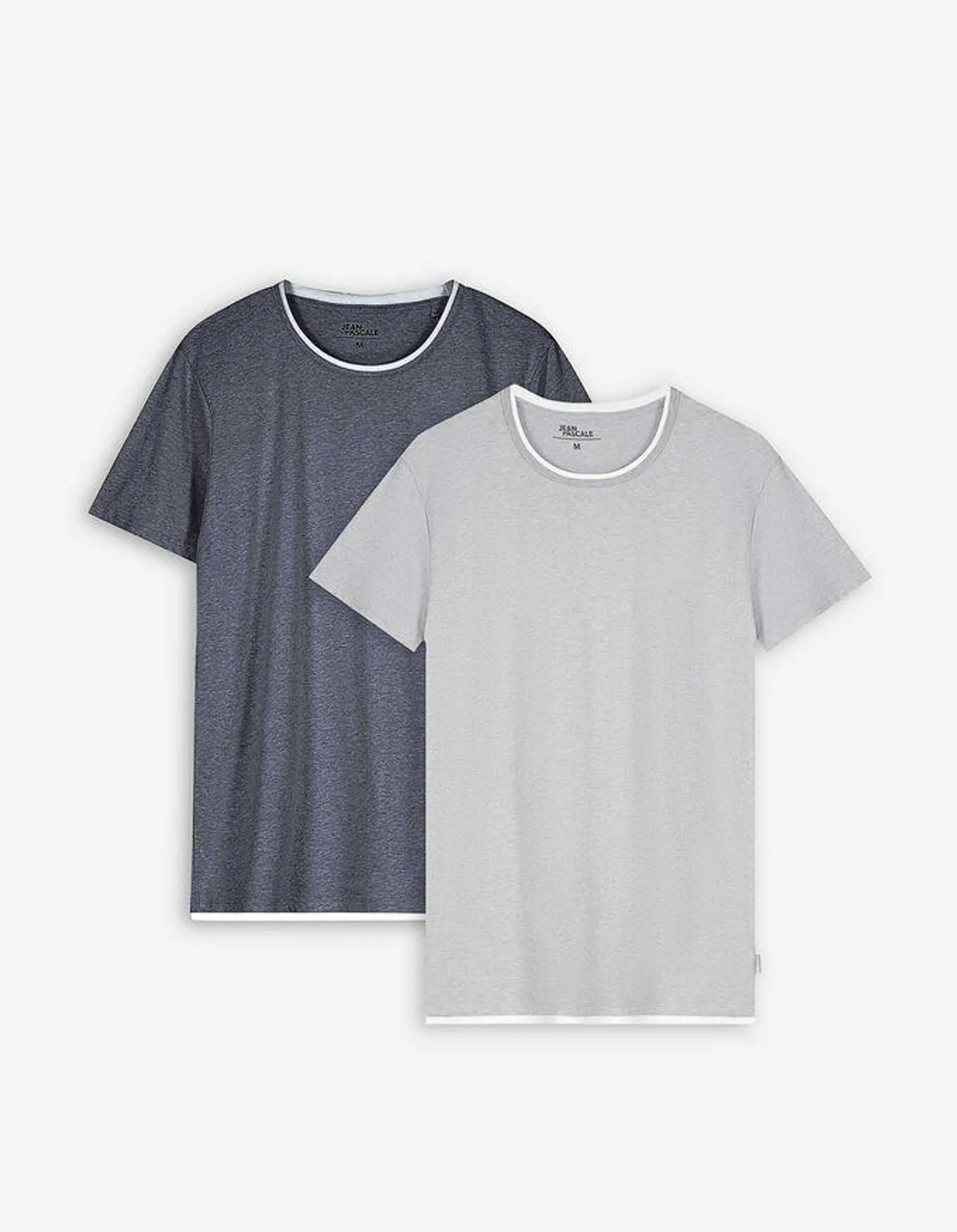 T-Shirt - Double-Layer-Look - 2er Pack