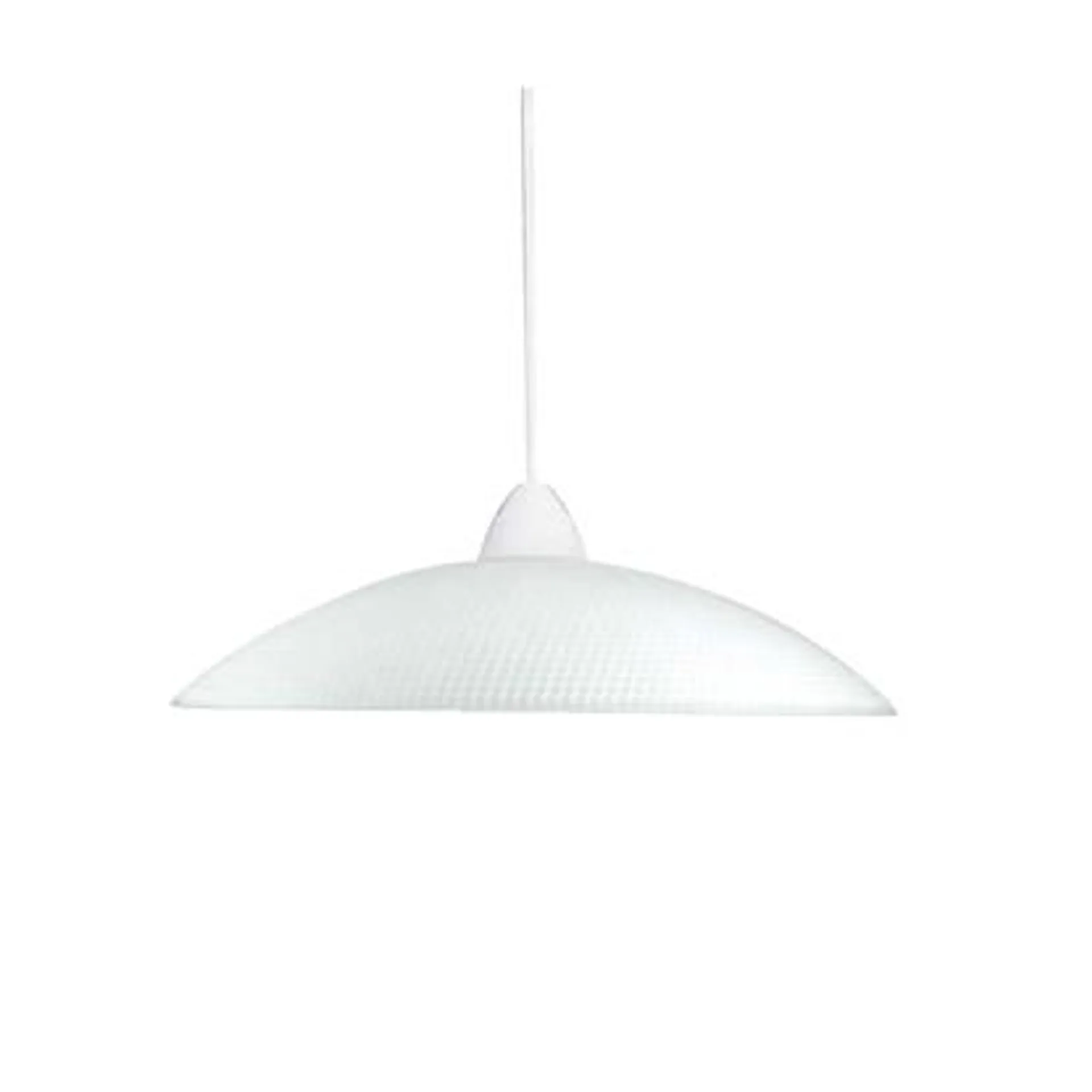 Lampada a sospensione Pois in vetro 1xE27 Ø 50 cm bianco