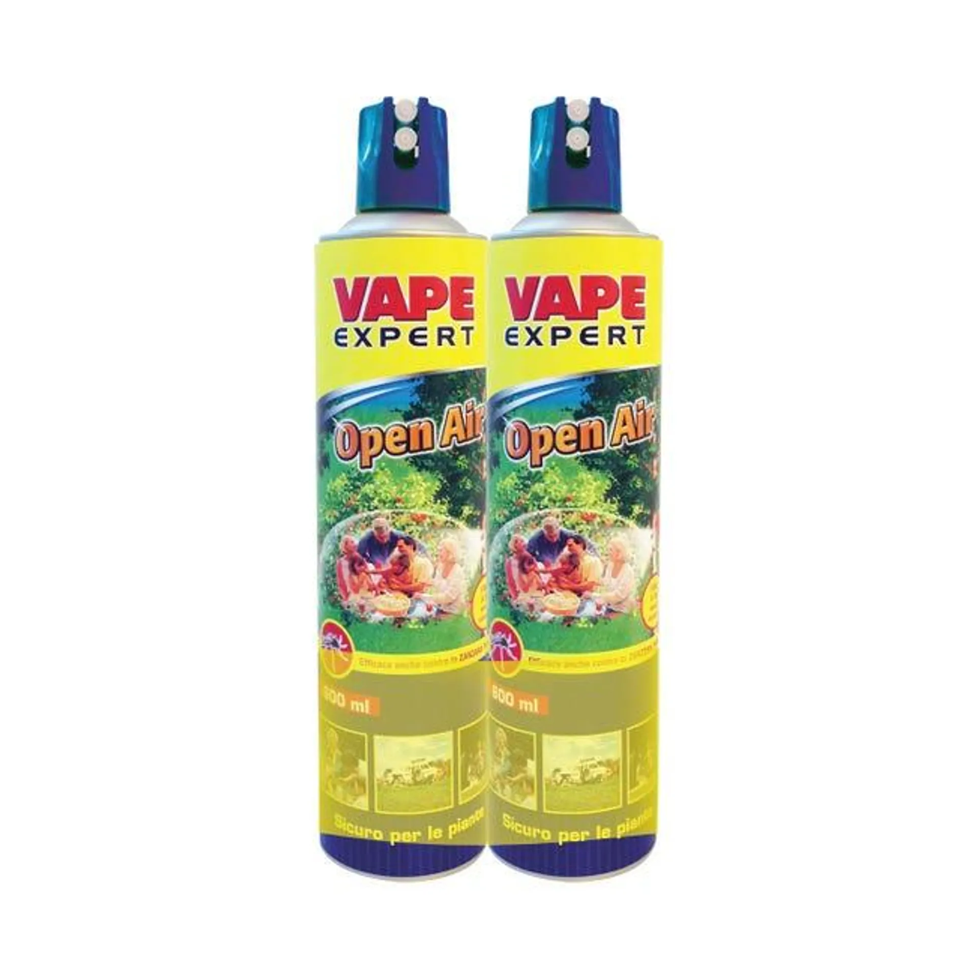 Insetticida spray per zanzare VAPE Open air, bipacco 600 ml, 2 pezzi