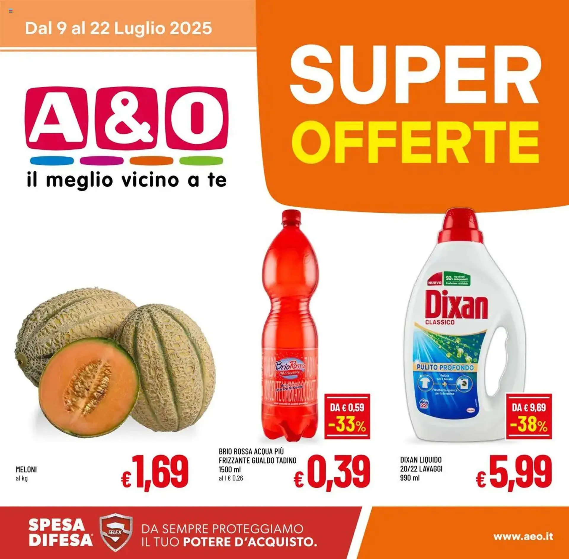 Volantino A&O da 9 luglio a 22 luglio di 2025 - Pagina del volantino 1