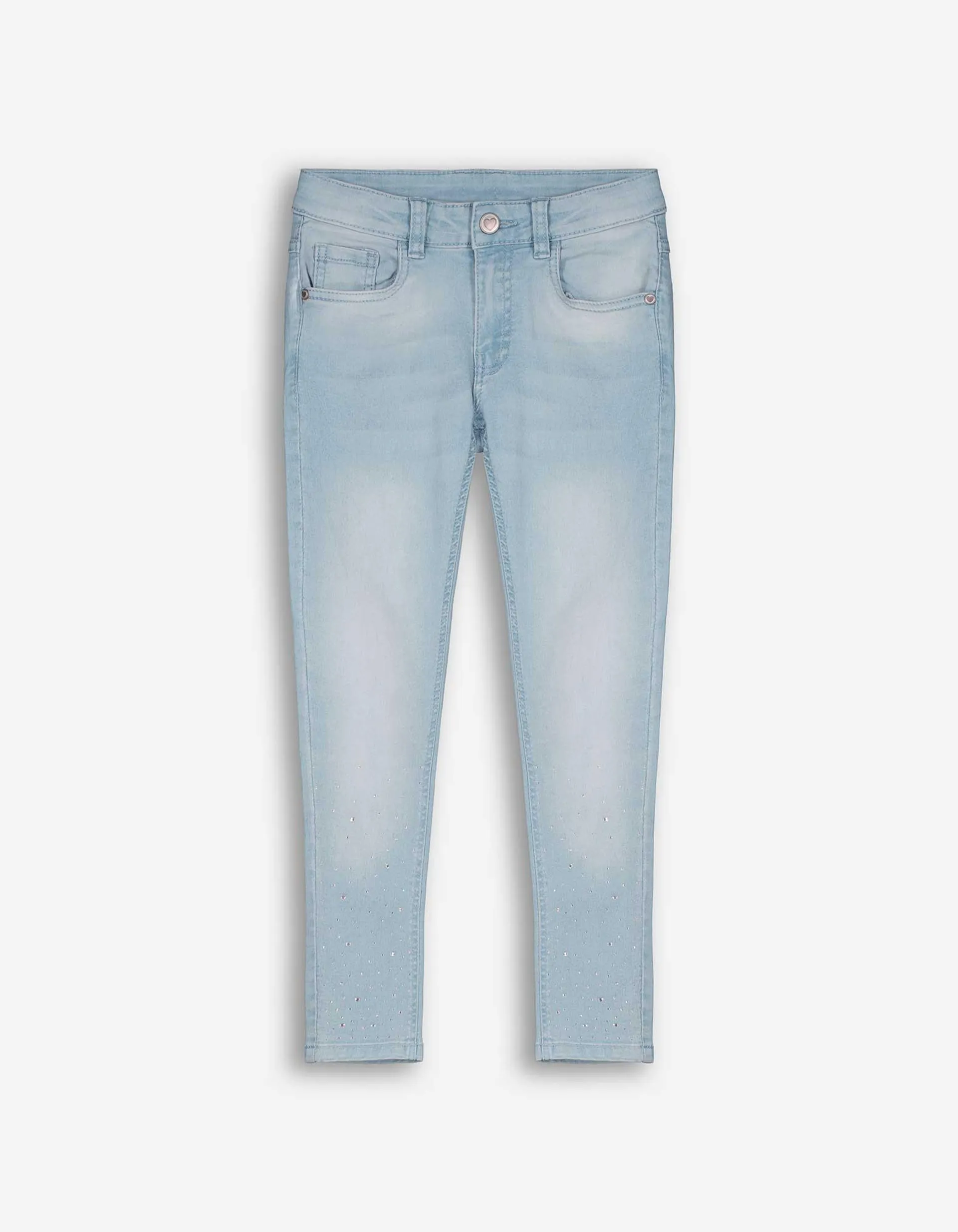 Jeans - Pietre decorative - celeste