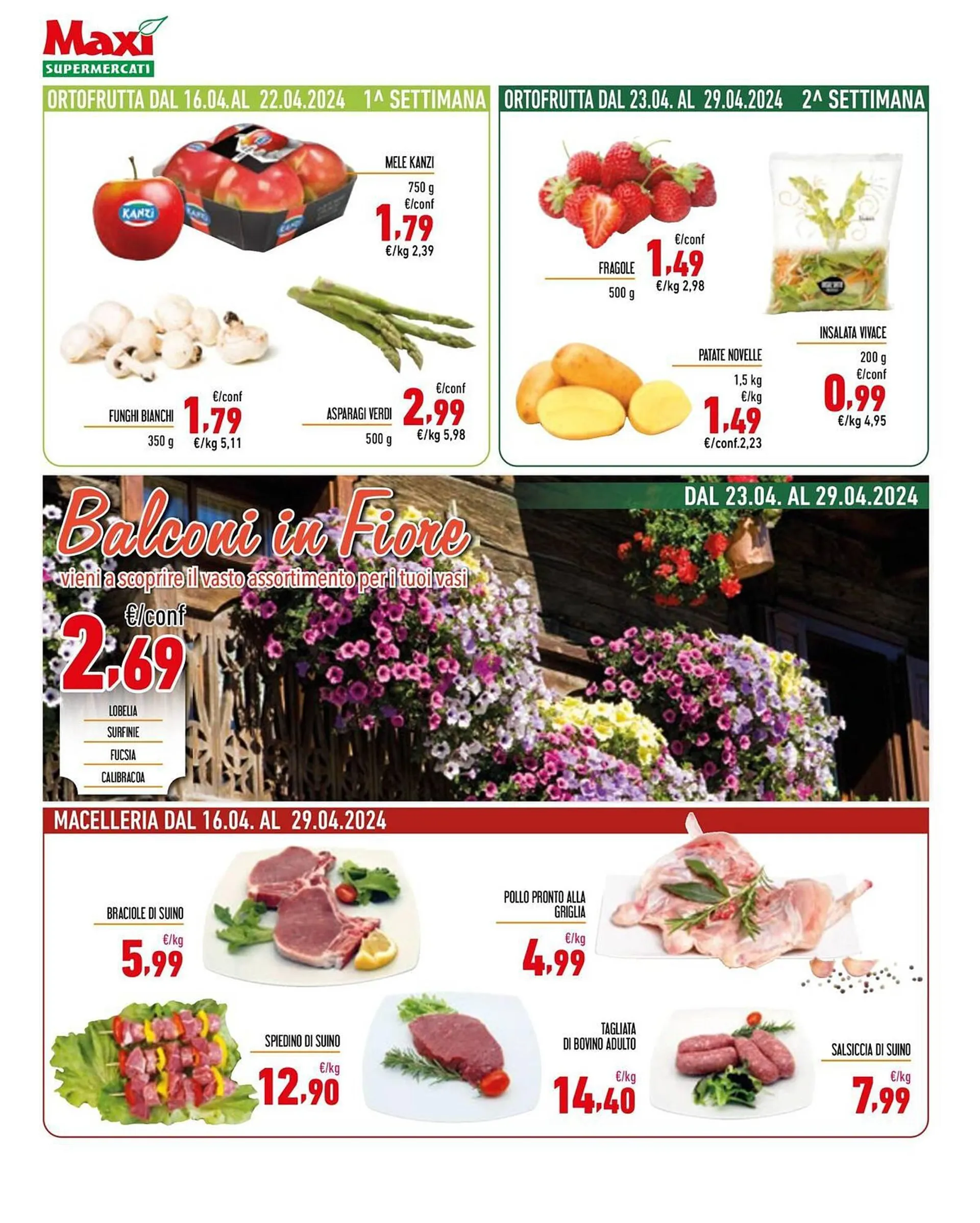 Volantino Maxi Supermercati da 16 aprile a 29 aprile di 2024 - Pagina del volantino 2