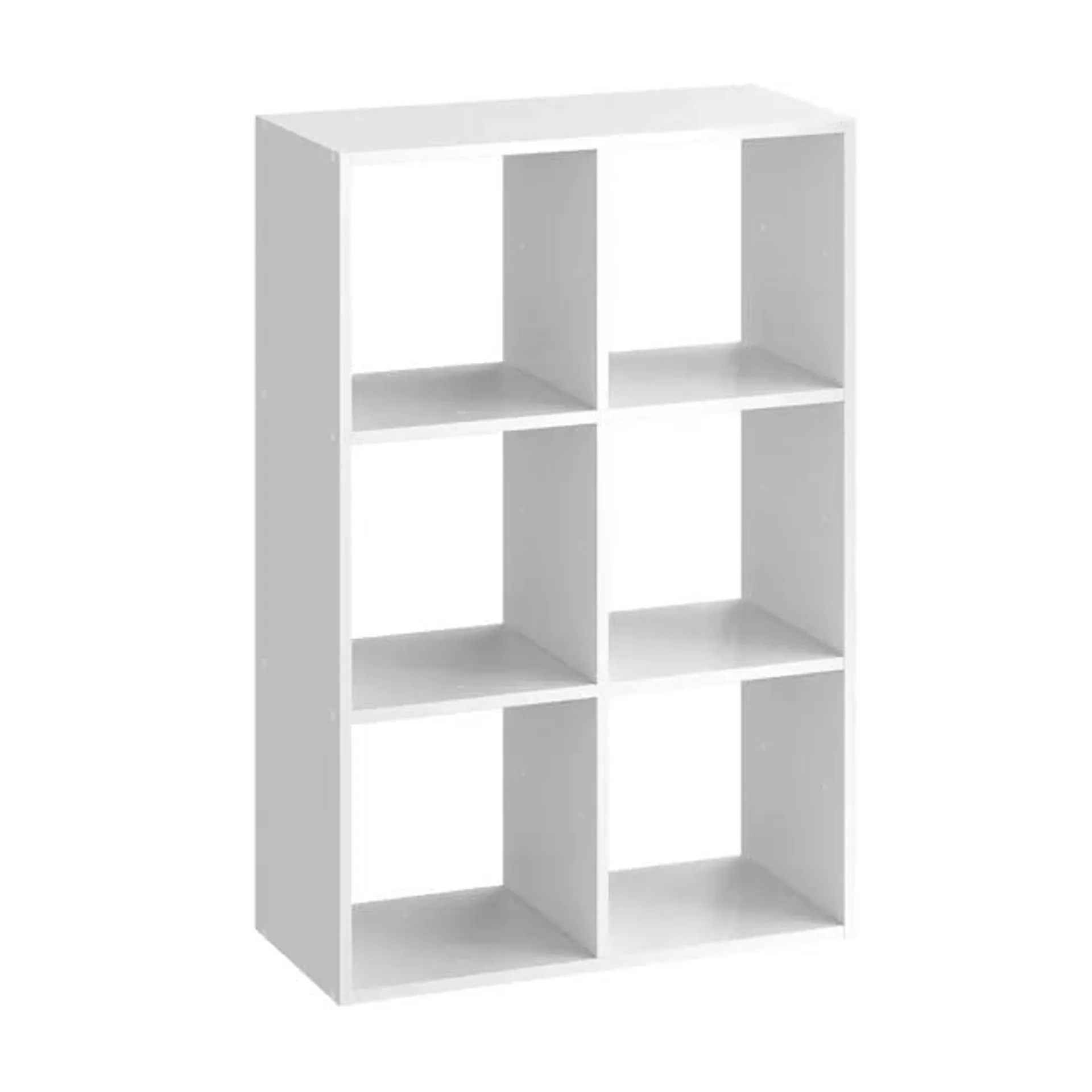 Mensola a muro 6 cubi Kub SPACEO rettangolare in truciolare L 70 x H 104.9 x P 31.7 cm bianco