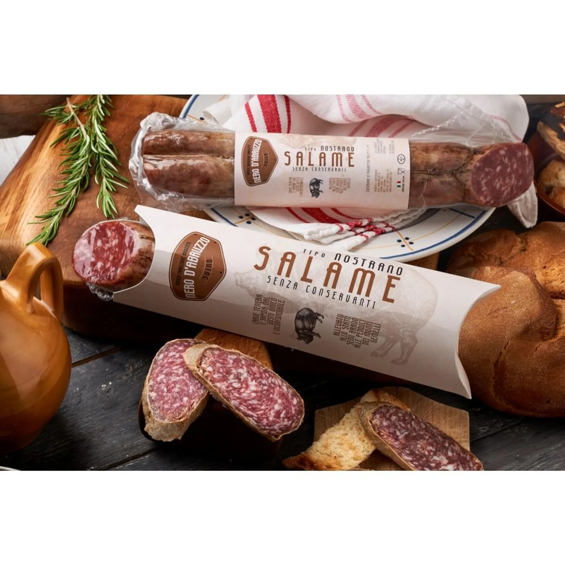 Salame Nostrano - Suino Nero d'Abruzzo - 350gr