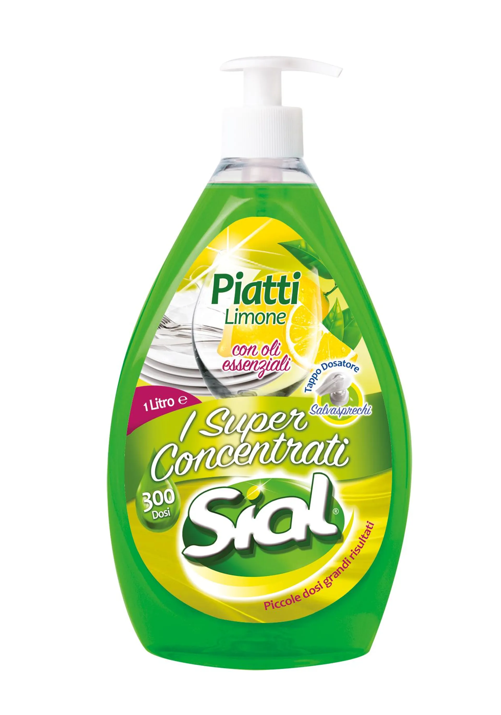 Sial Green Piatti Concentrato Igienizzante Limone e Timo 750ml