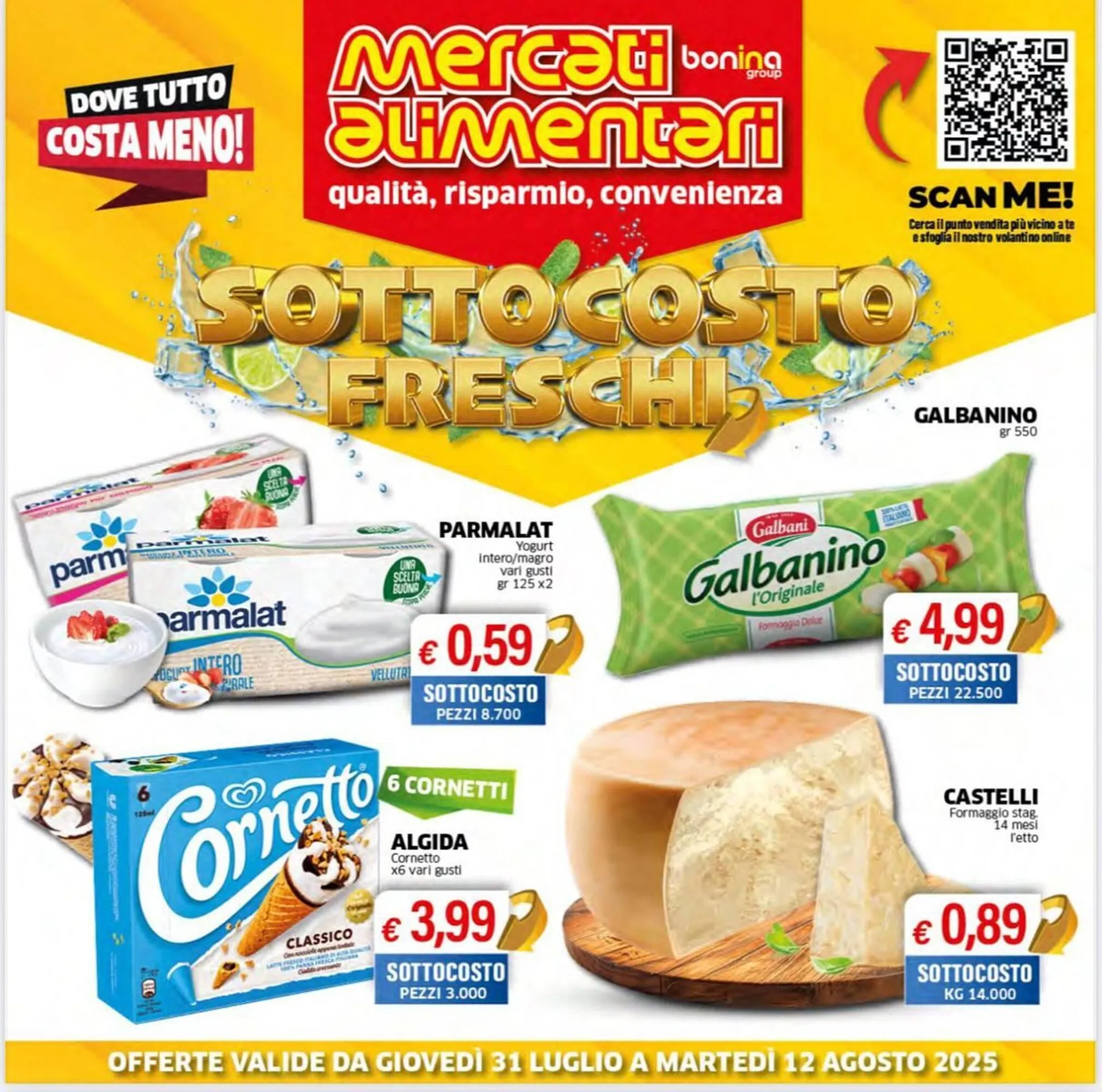 Volantino Mercati Alimentari da 31 luglio a 12 agosto di 2025 - Pagina del volantino 1