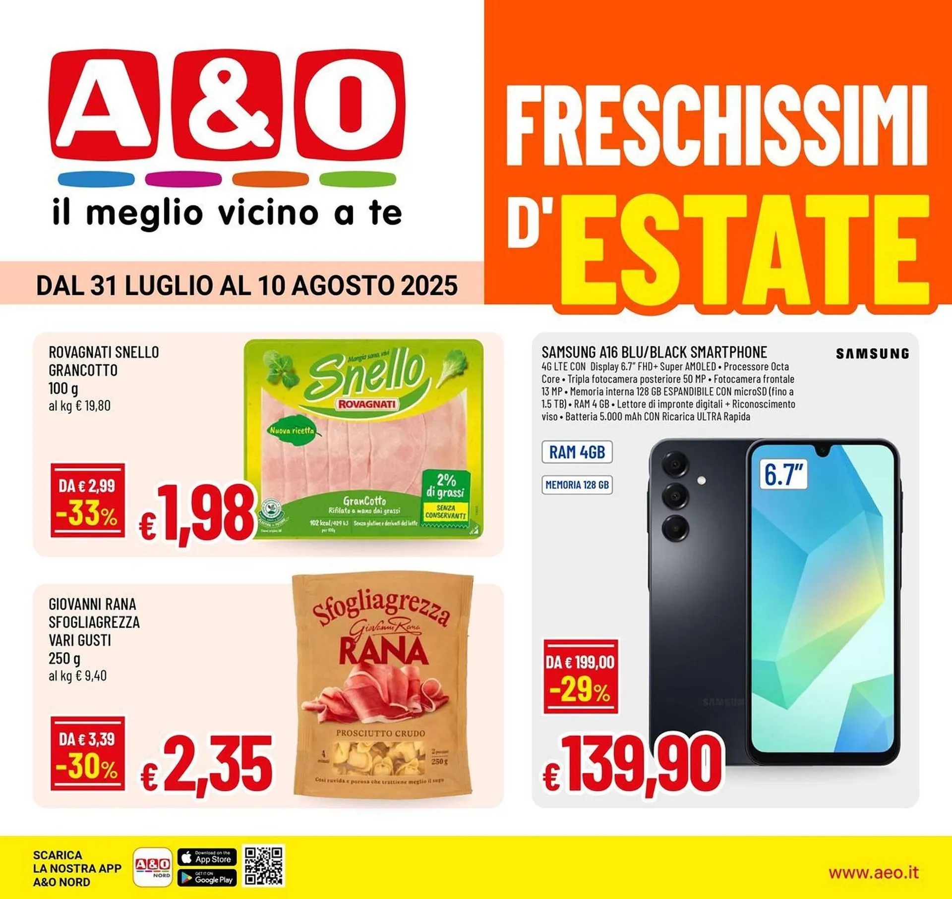 Volantino A&O da 31 luglio a 10 agosto di 2025 - Pagina del volantino 1
