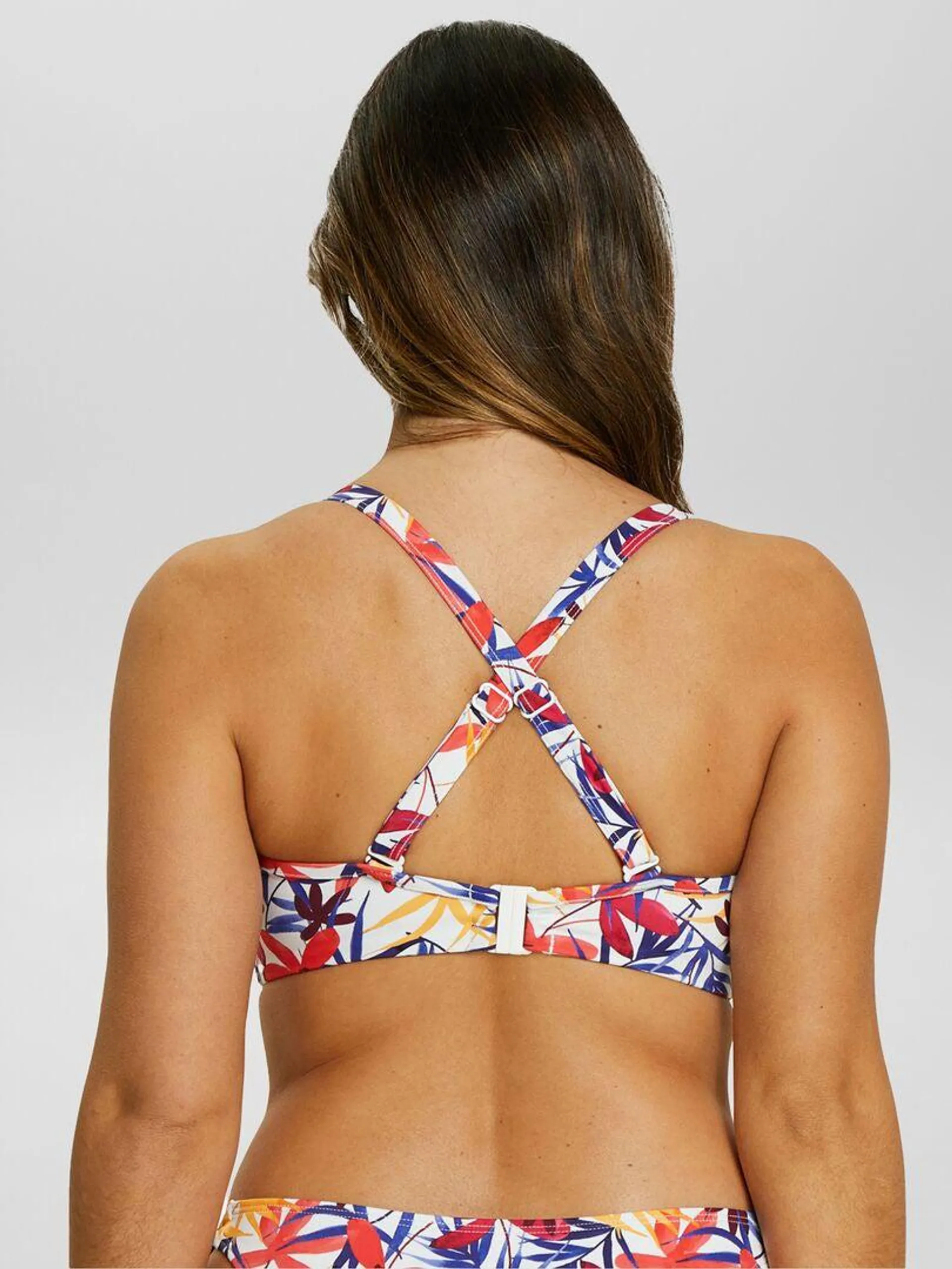 Reggiseno bikini a fascia con spalline staccabili - BIANCO