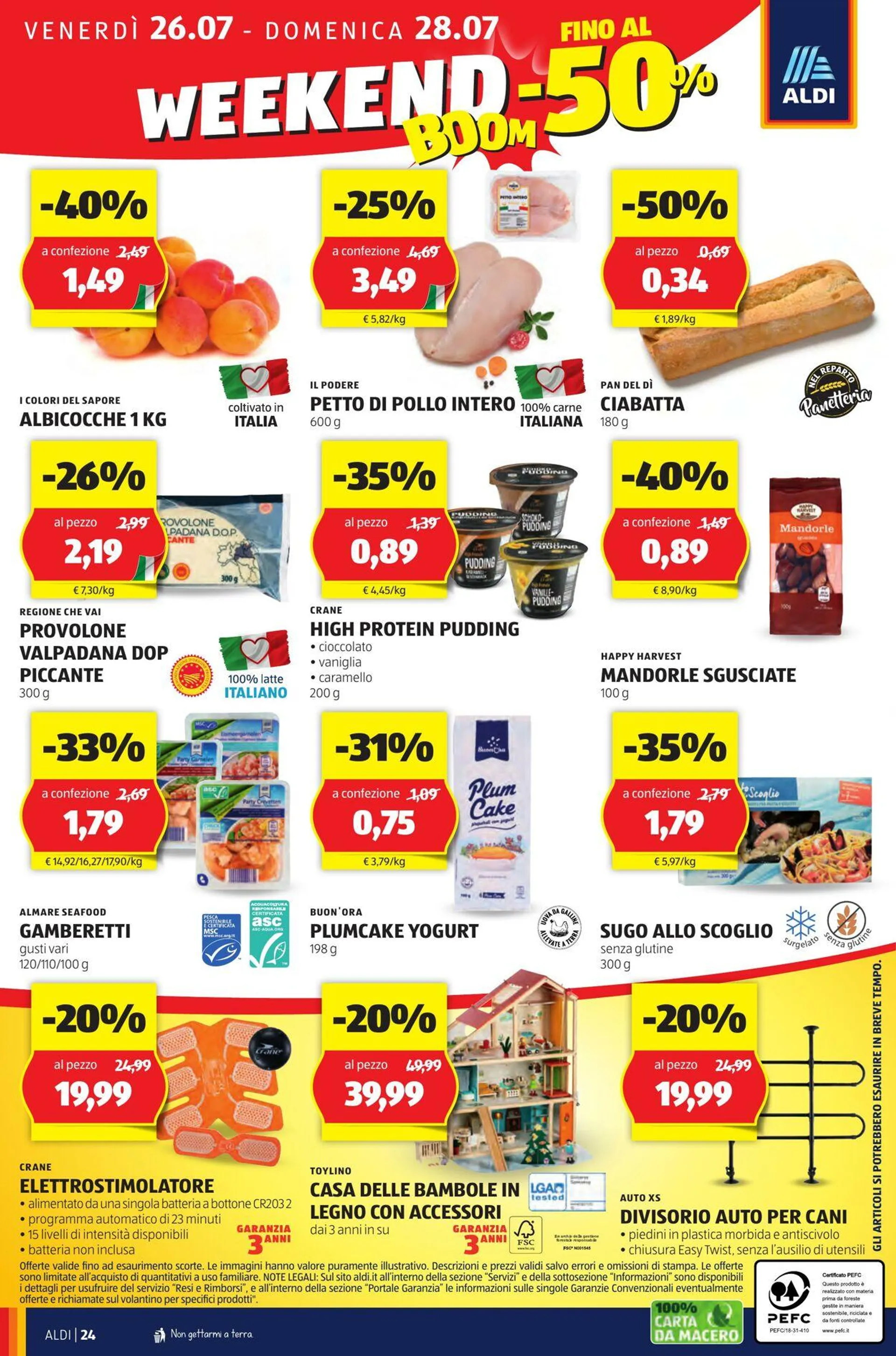 Aldi Volantino attuale da 22 luglio a 28 luglio di 2024 - Pagina del volantino 24