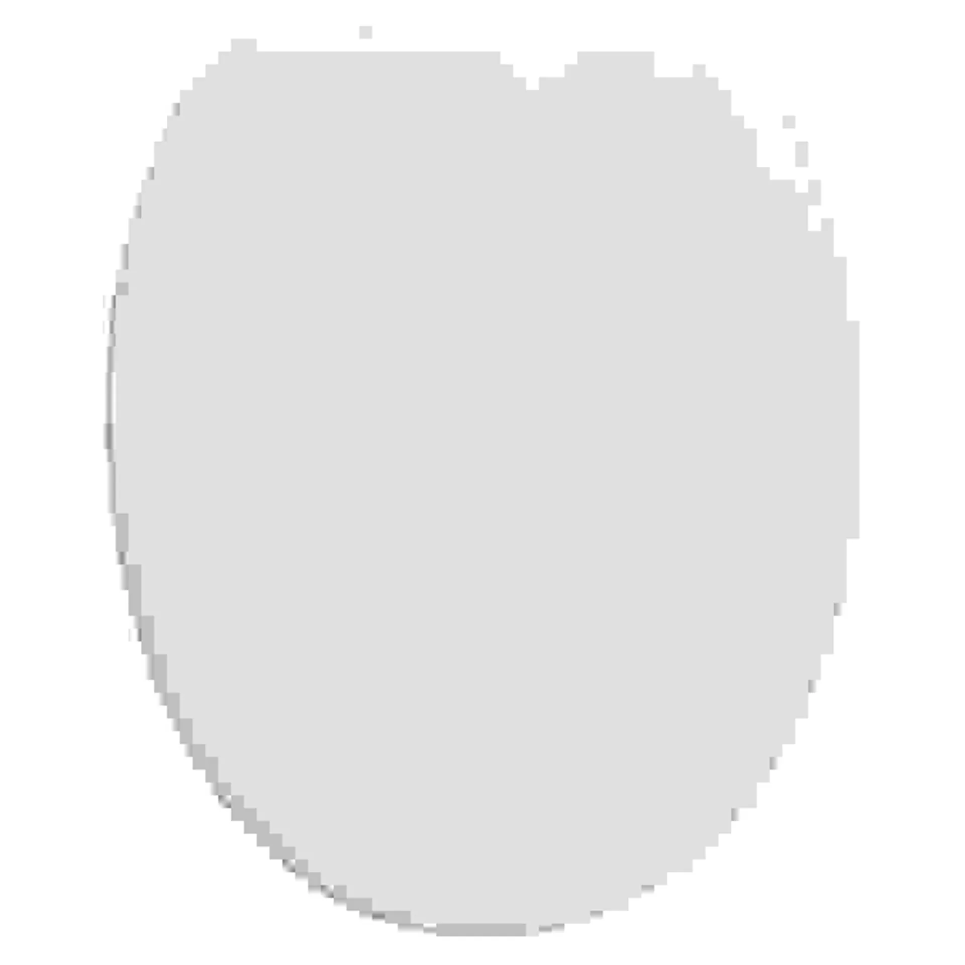 Copriwater universale ovale mambo in termoindurente bianco con cerniere in acciaio