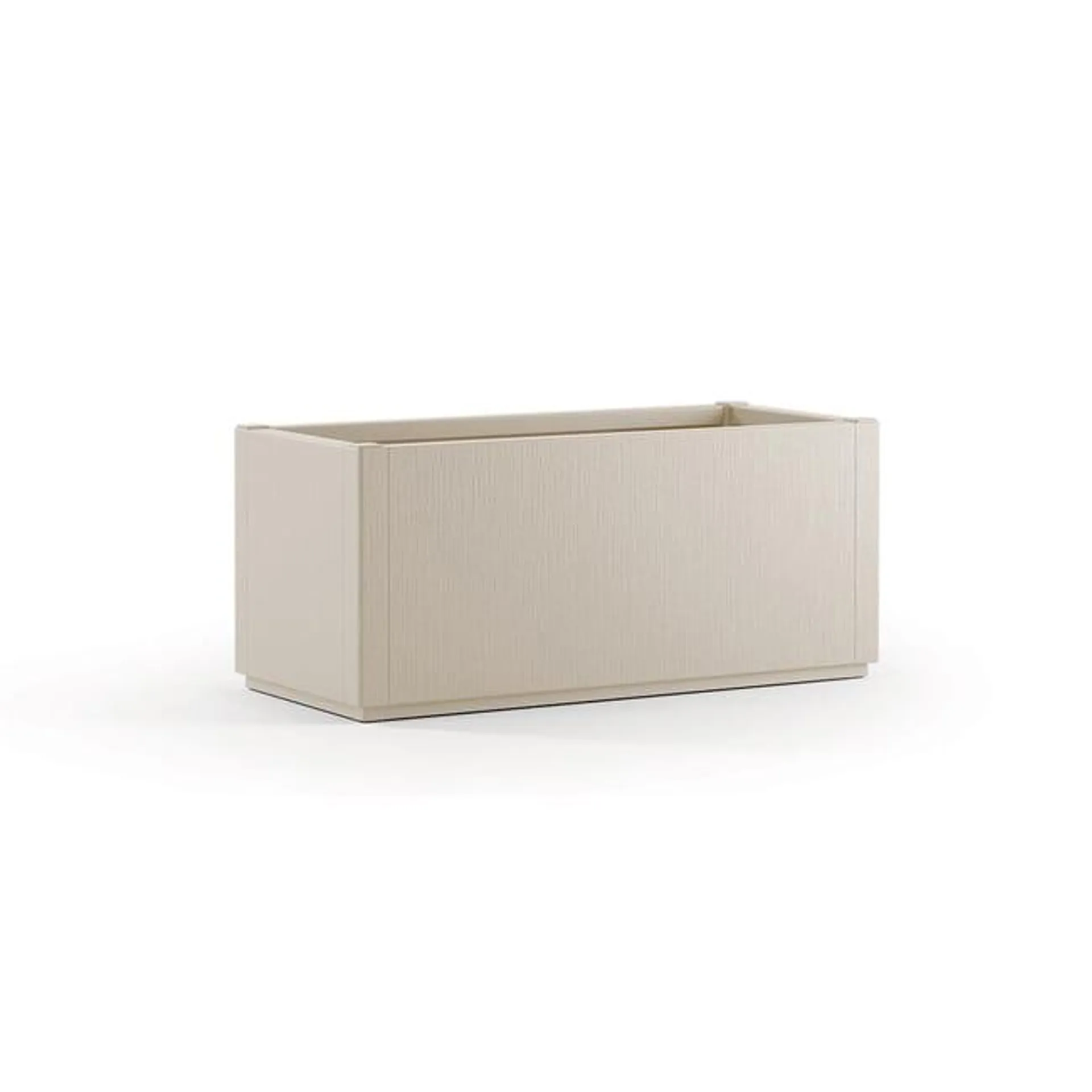 Fioriera ETHICA STEFANPLAST in polipropilene avorio H 36 cm L 80 x P 36 cm