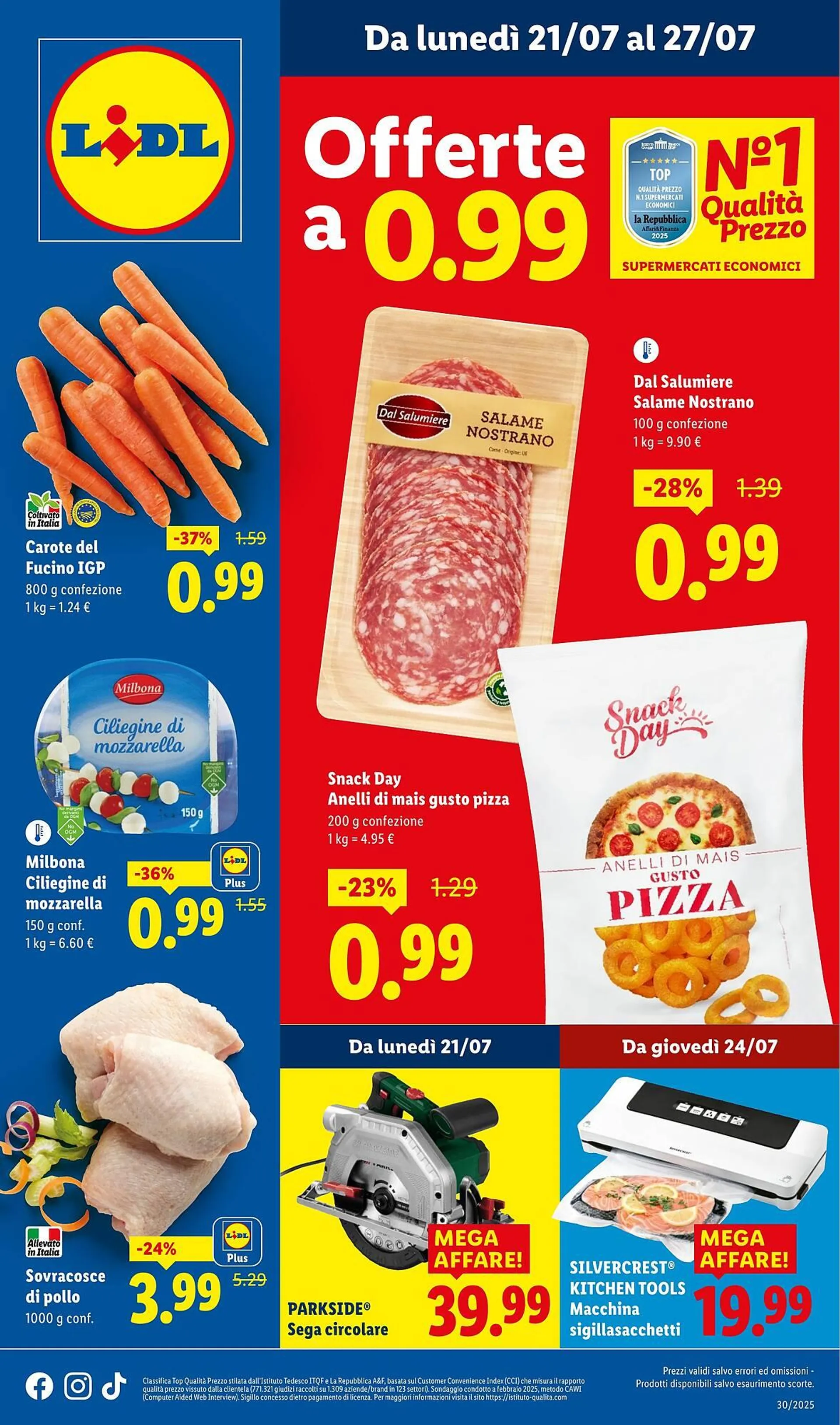 Volantino Lidl da 21 luglio a 27 luglio di 2025 - Pagina del volantino 1