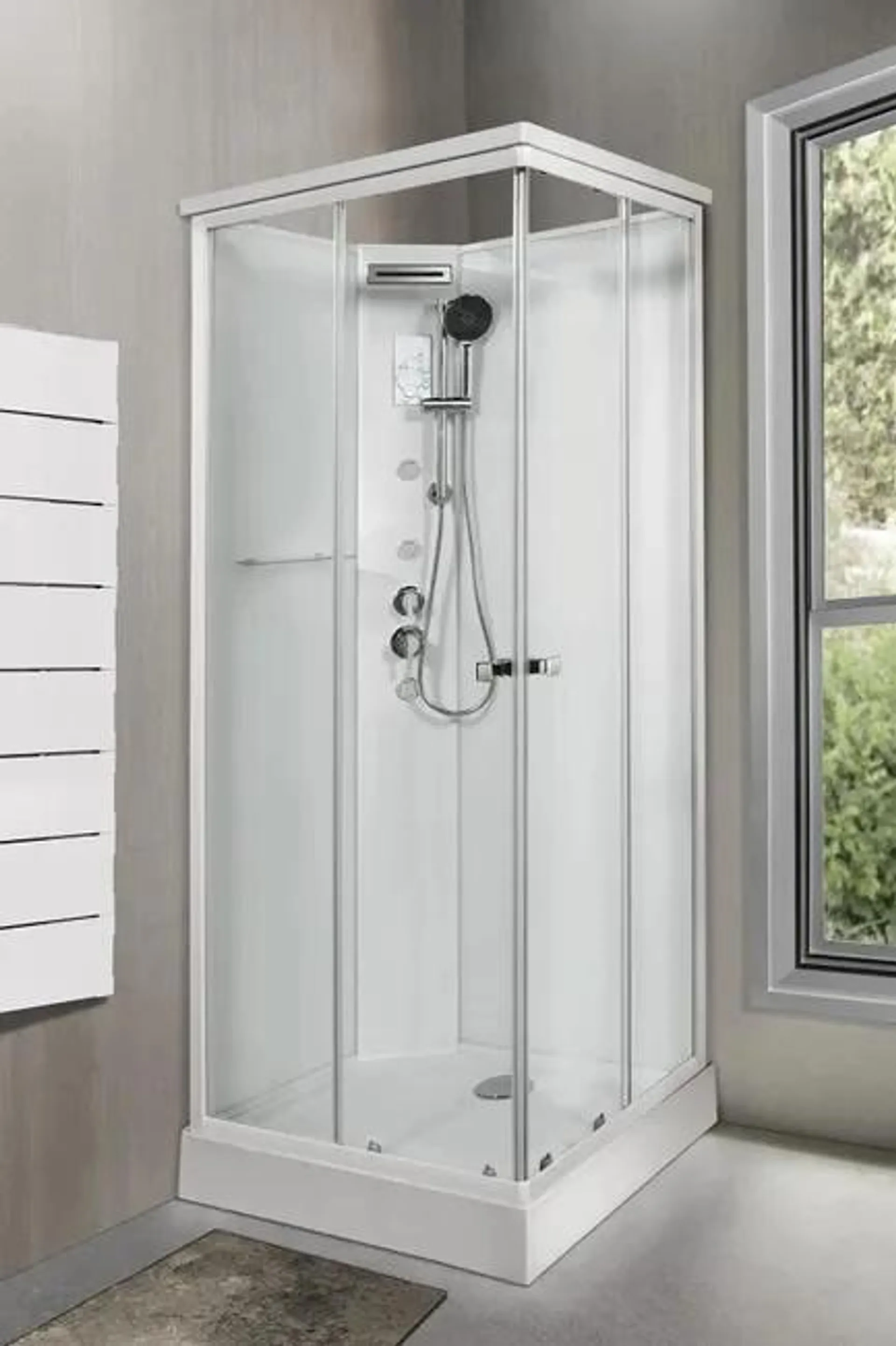 Cabina doccia idromassaggio rettangolare 70 x 90 cm Vedi i dettagli del prodotto