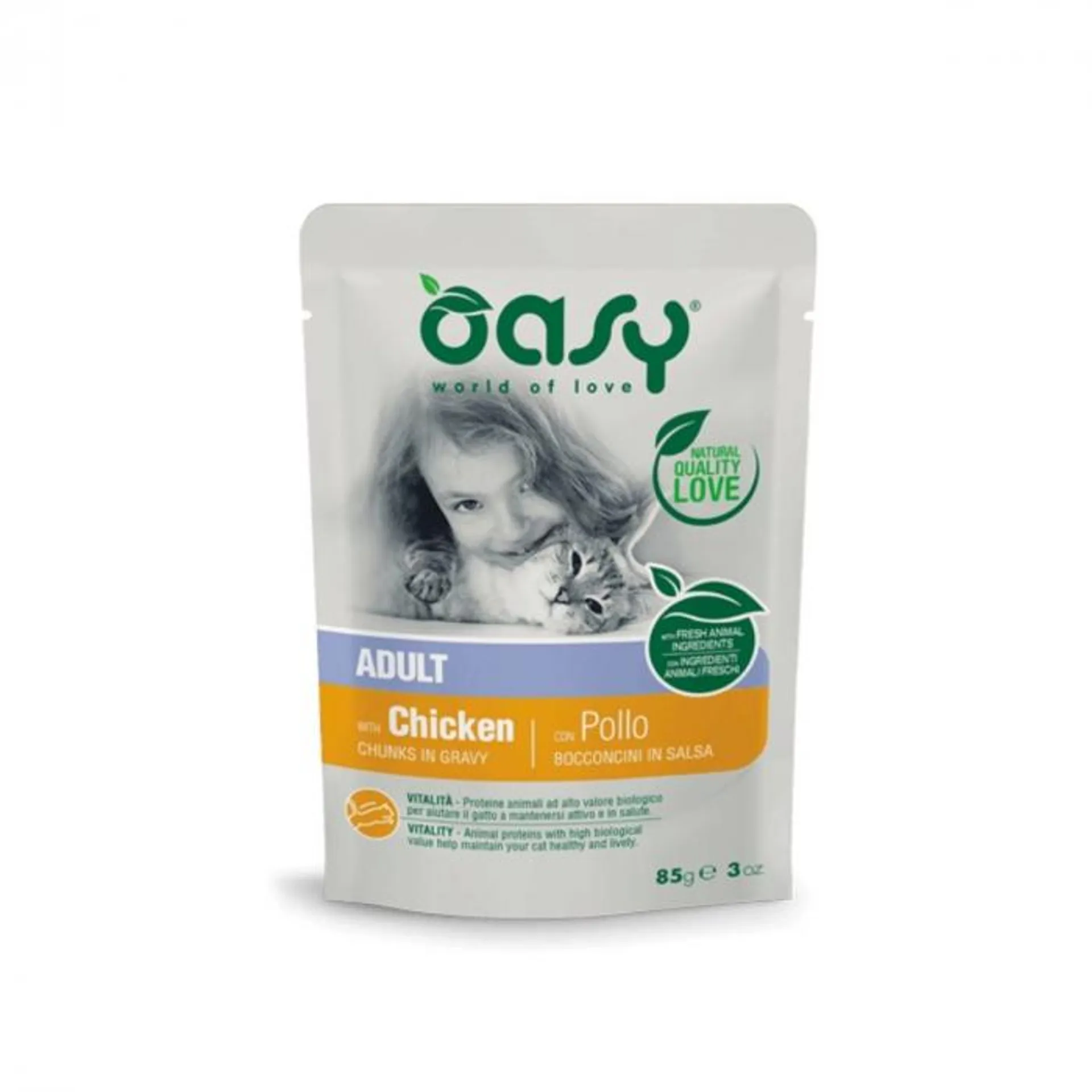 Oasy Cat Adult Bocconcini per gatti bustina 85g