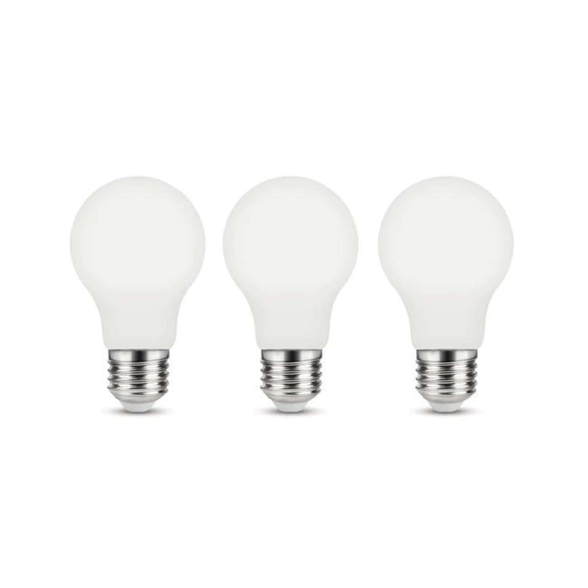 Set da 3 lampadine LED, E27 goccia, opaco, luce calda, 11.2W= 1521LM (equiv 100 W), 330° , LEXMAN