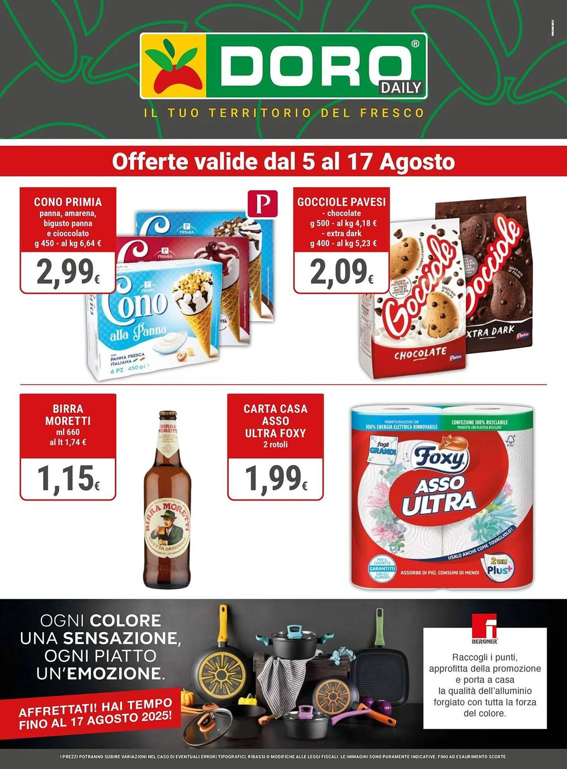 Volantino Doro Daily da 5 agosto a 17 agosto di 2025 - Pagina del volantino 1
