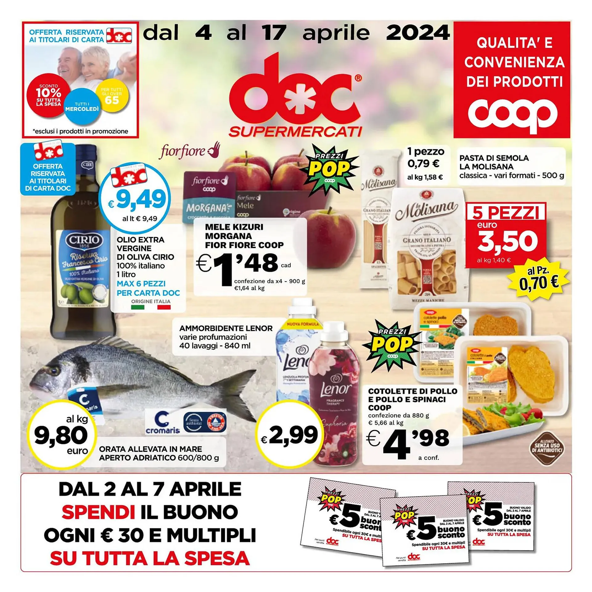 Volantino Doc Supermercati da 4 aprile a 17 aprile di 2024 - Pagina del volantino 1