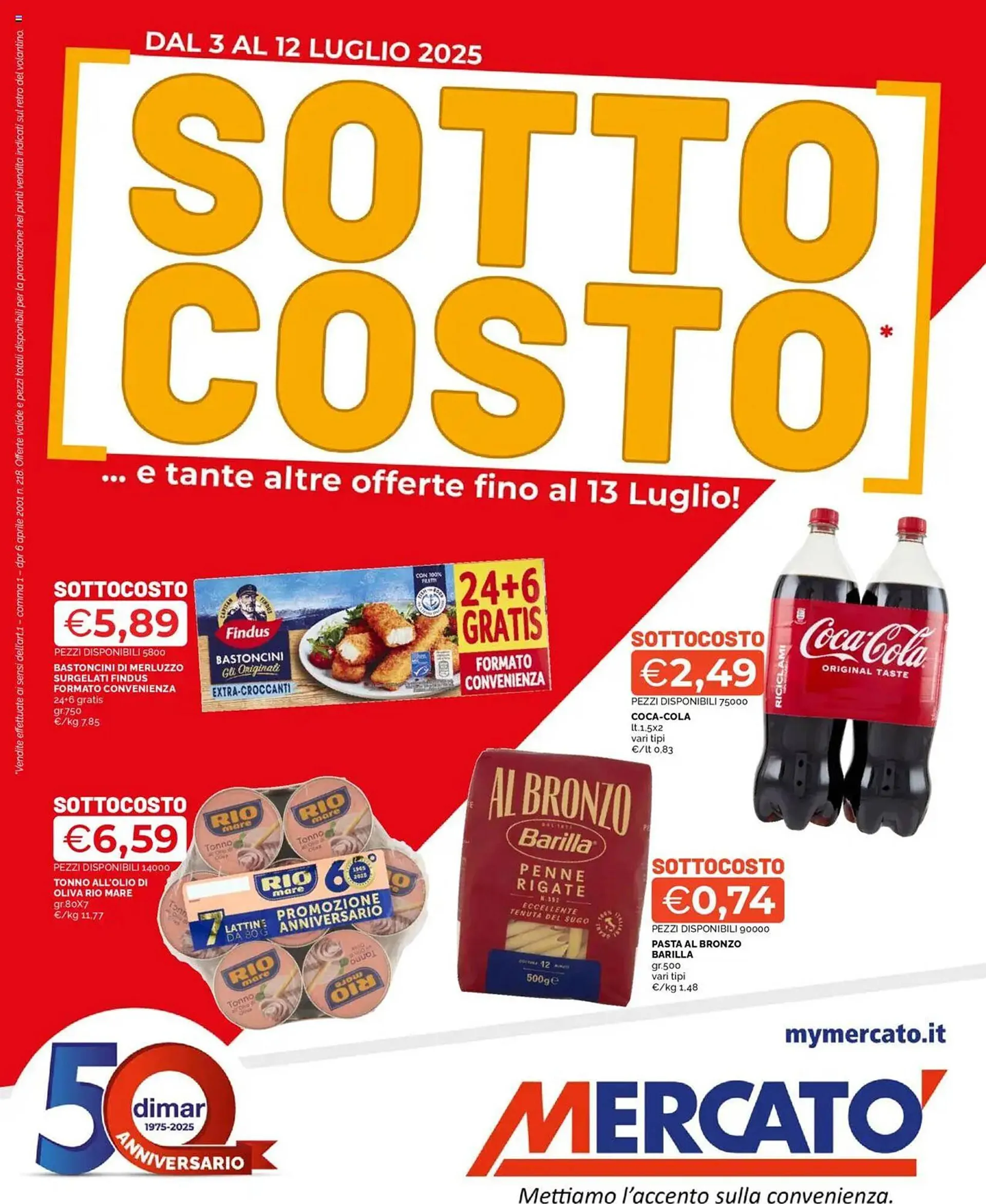 Volantino Mercatò da 3 luglio a 12 luglio di 2025 - Pagina del volantino 1