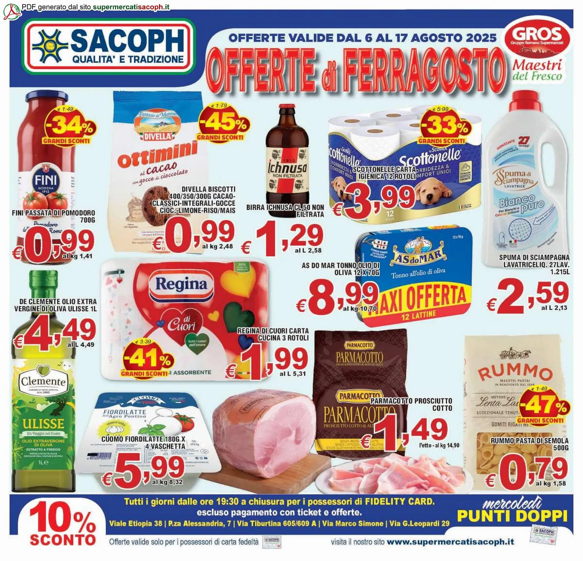 Volantino Sacoph da 6 agosto a 17 agosto di 2025 - Pagina del volantino 1