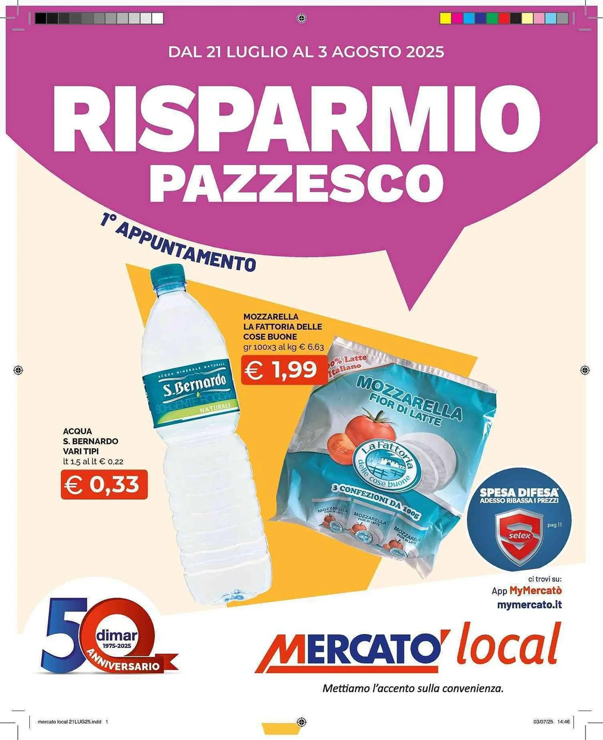 Volantino Mercatò Local da 21 luglio a 3 agosto di 2025 - Pagina del volantino 1