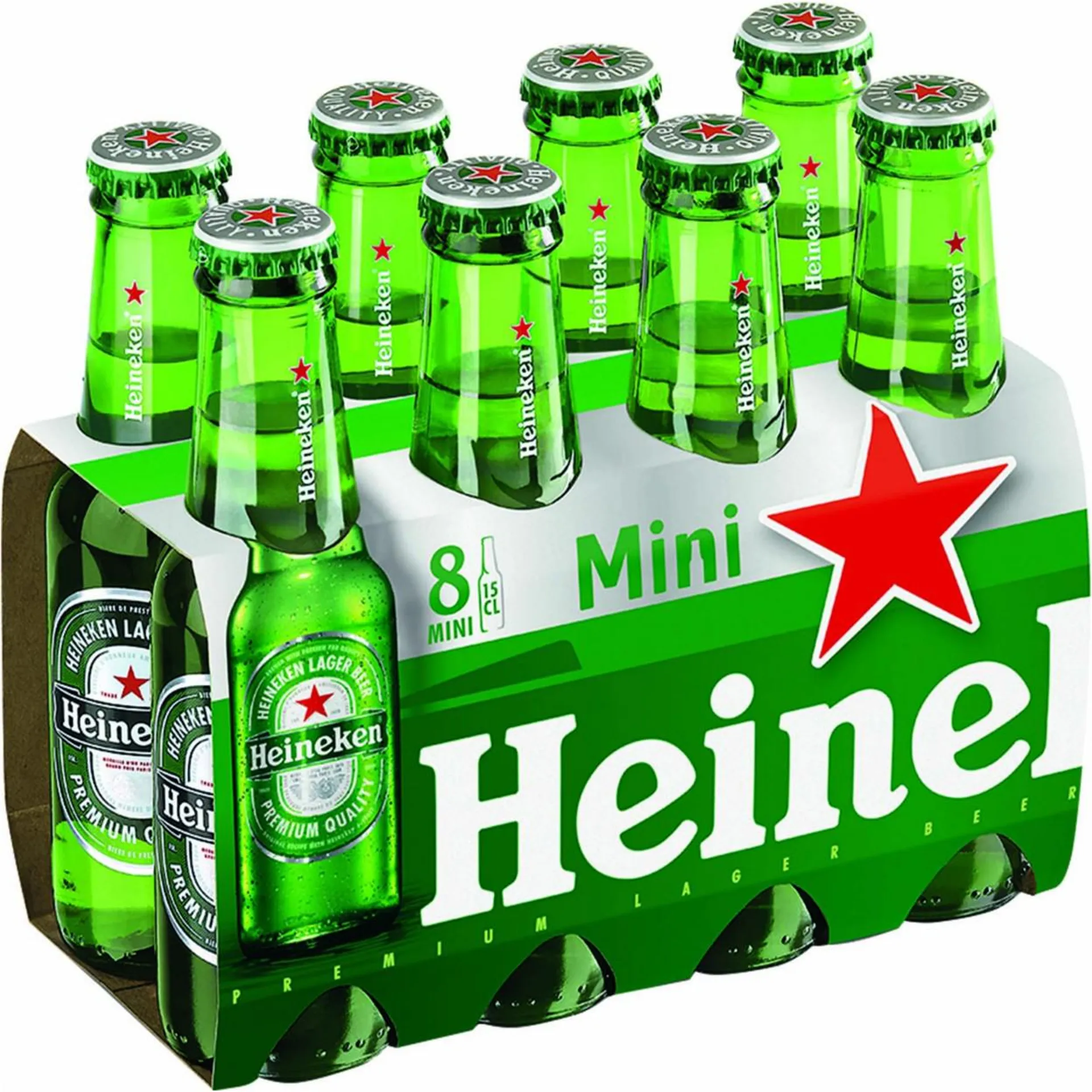 Birra Heineken Mini 8 Pezzi 15 Cl