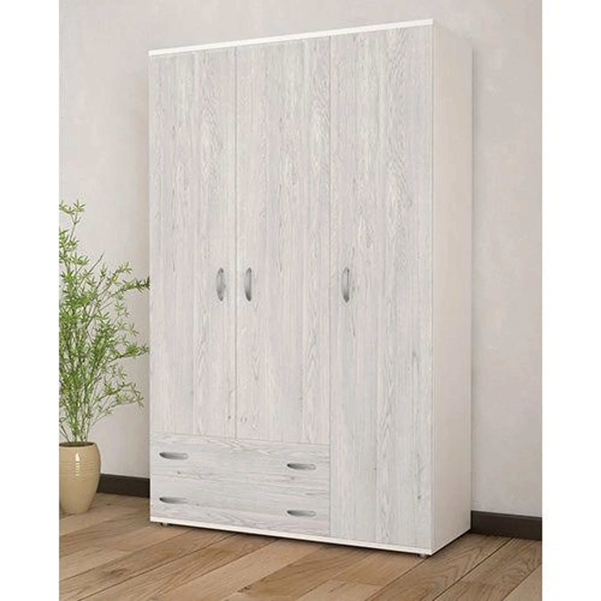 Armadio Monza Bianco Effetto Legno 751790 Ctf