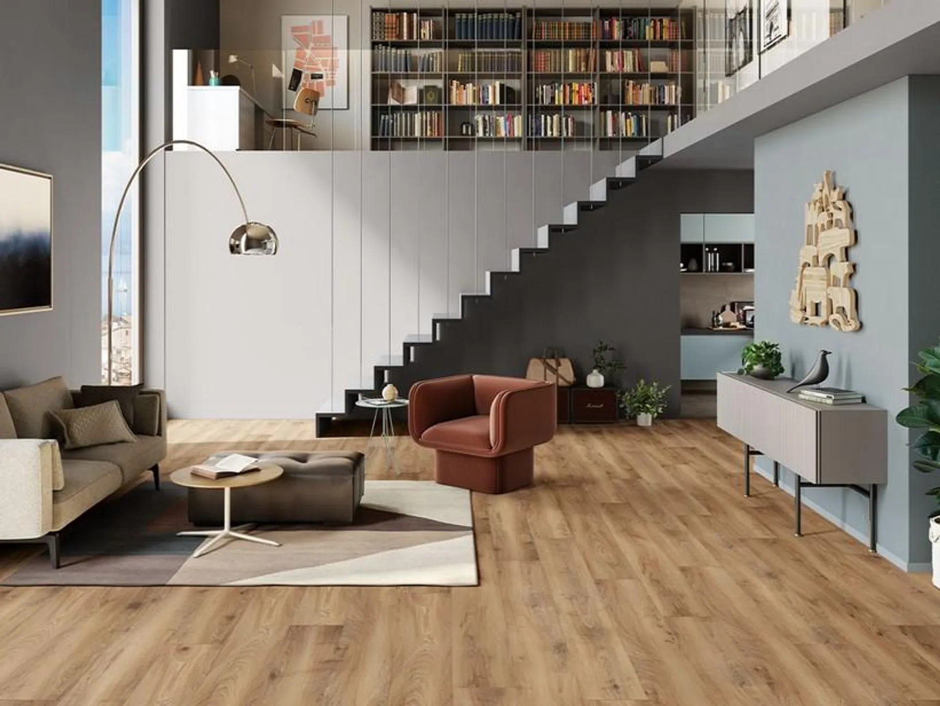 Pavimento Laminato Historic Oak Large Effetto Rovere AC5