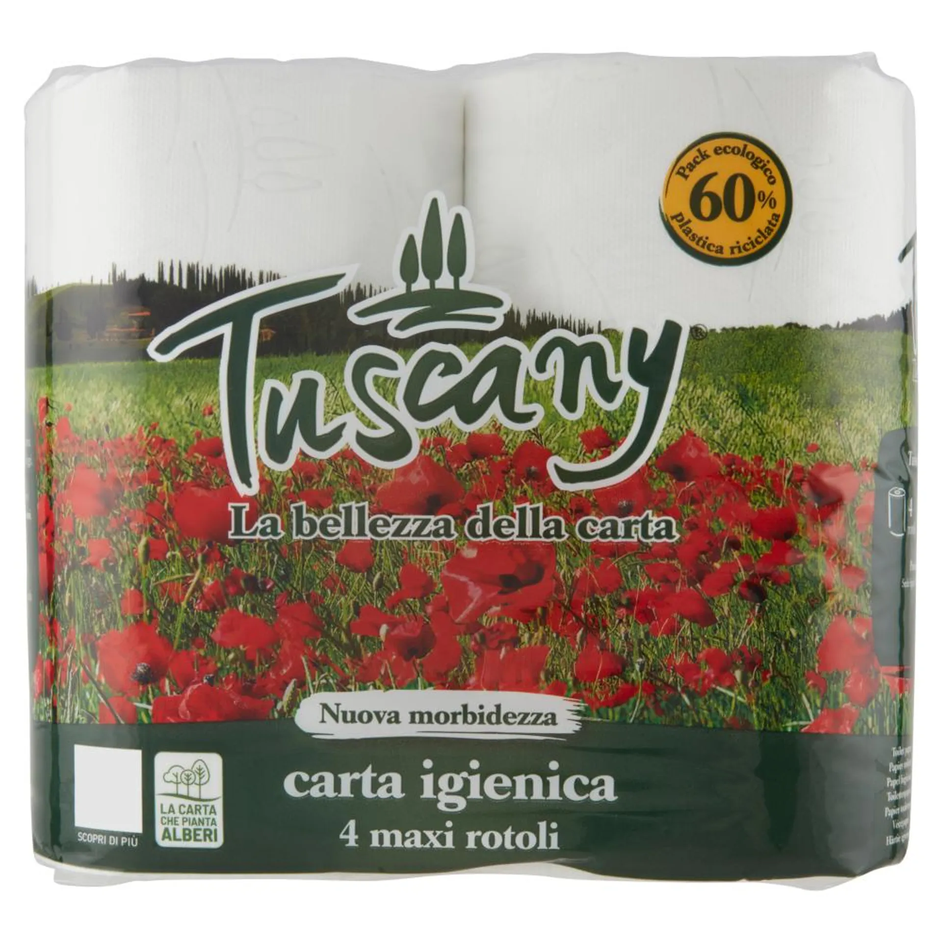 Tuscany carta igienica maxi rotoli 4 pz