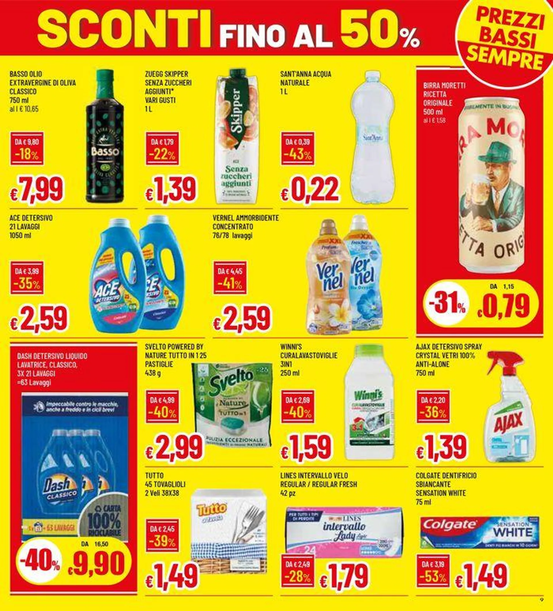 Sconti fino al 50%! da 25 luglio a 7 agosto di 2024 - Pagina del volantino 9