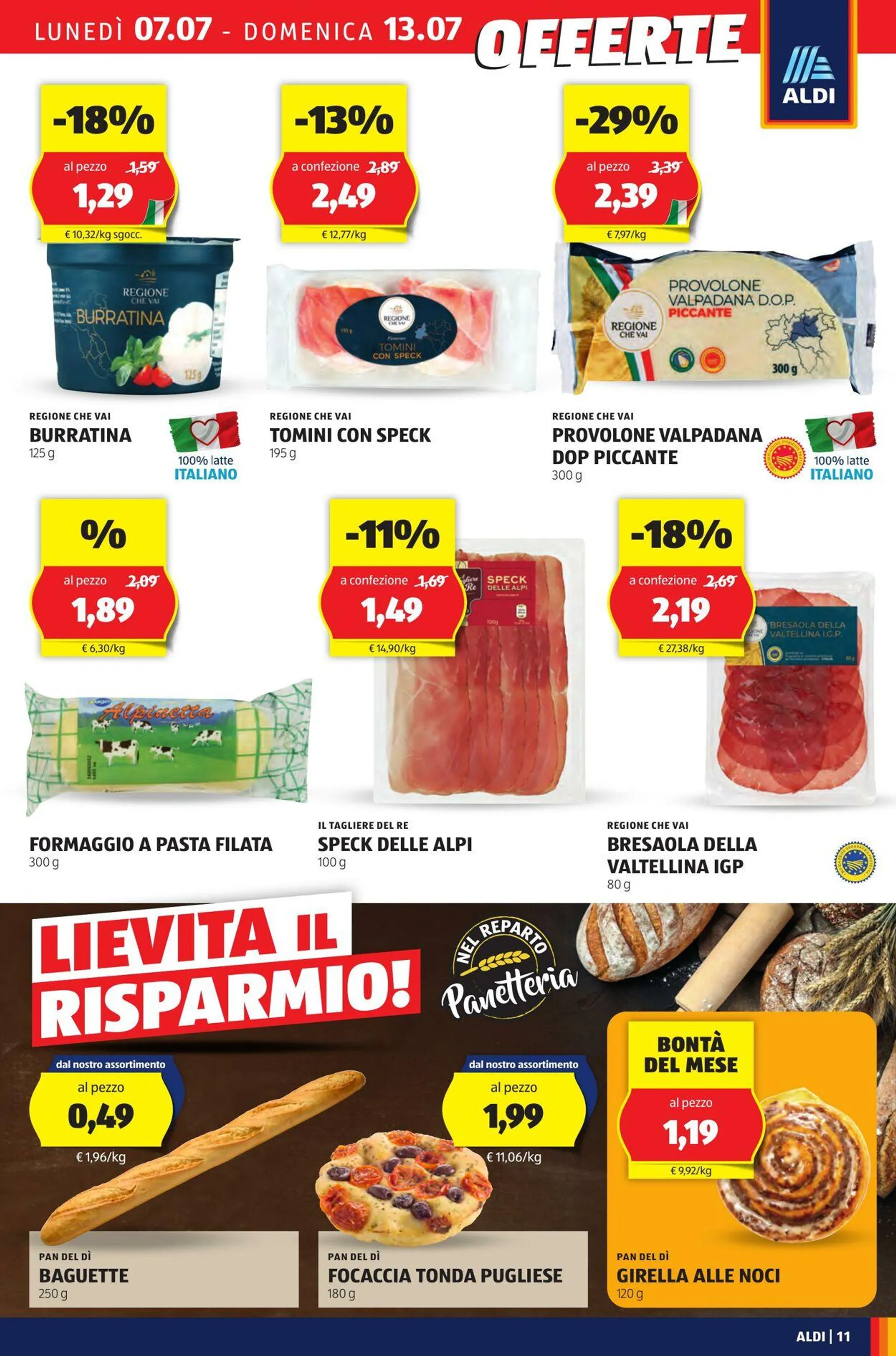 Aldi Volantino attuale da 7 luglio a 13 luglio di 2025 - Pagina del volantino 11