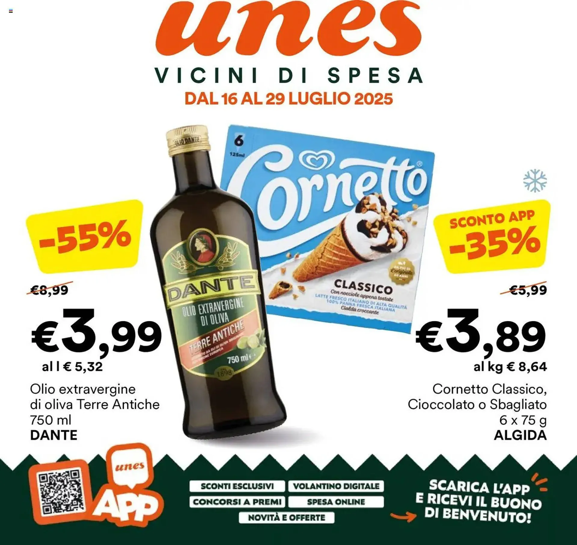 Volantino Unes da 16 luglio a 29 luglio di 2025 - Pagina del volantino 1