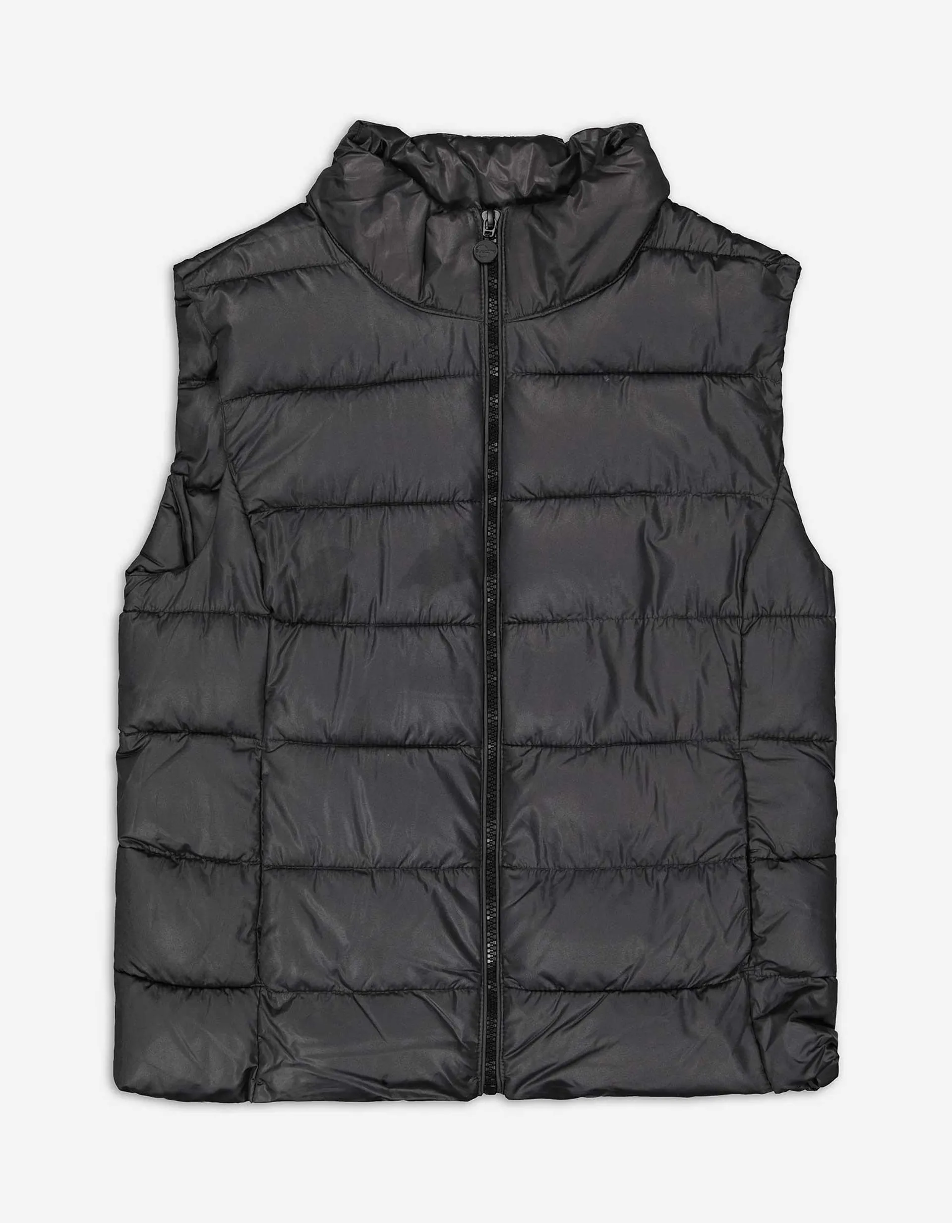 Gilet trapuntato - Collo alla coreana - grigio scuro