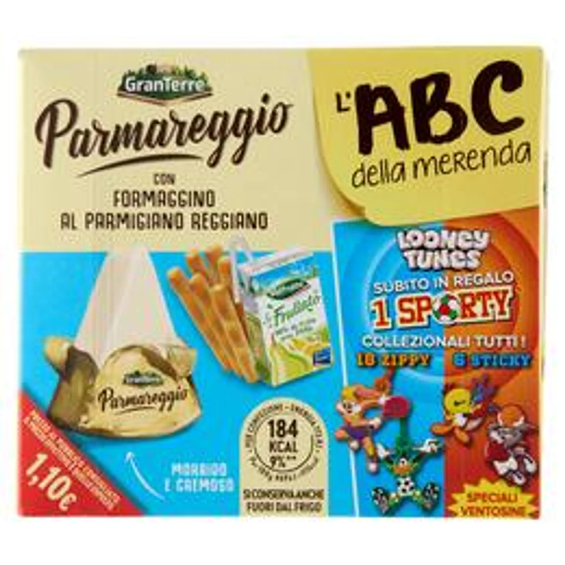 Parmareggio l'ABC della merenda con Formaggino al Parmigiano Reggiano