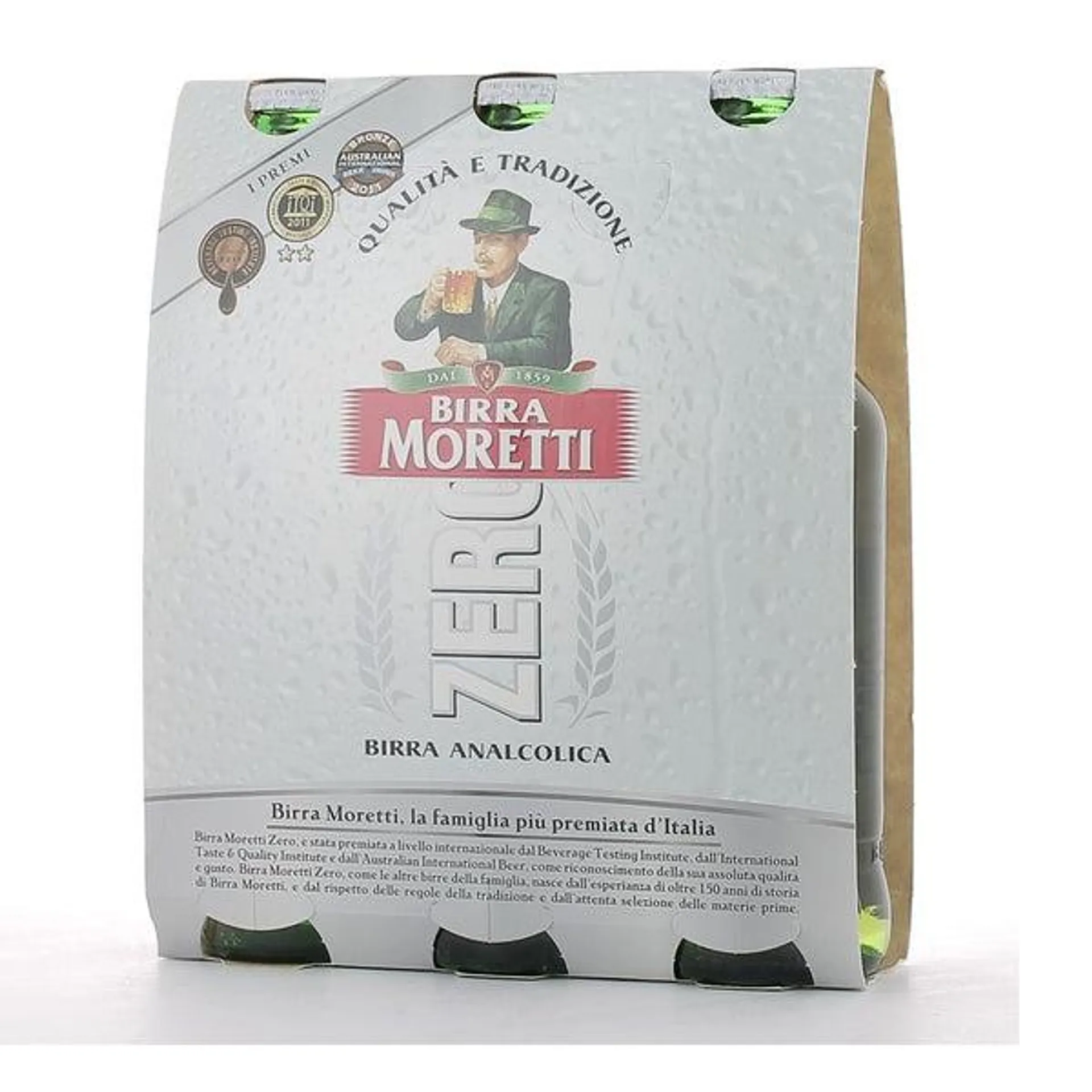 Birra Analcolica Moretti Zero 3 Pezzi 33 Cl