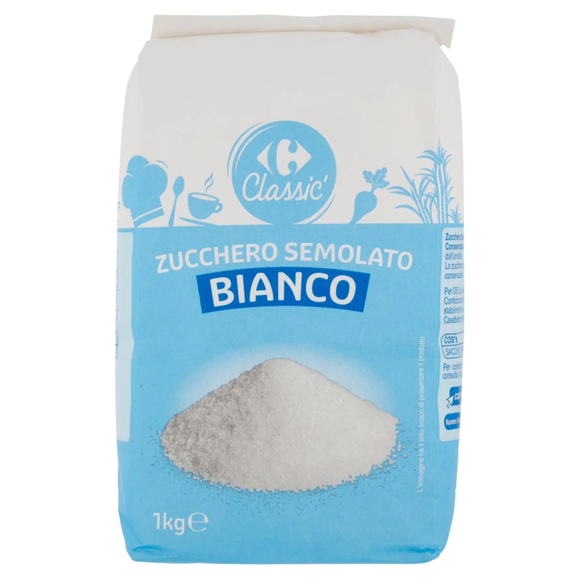 Carrefour Classic Zucchero Semolato Bianco 1 Kg