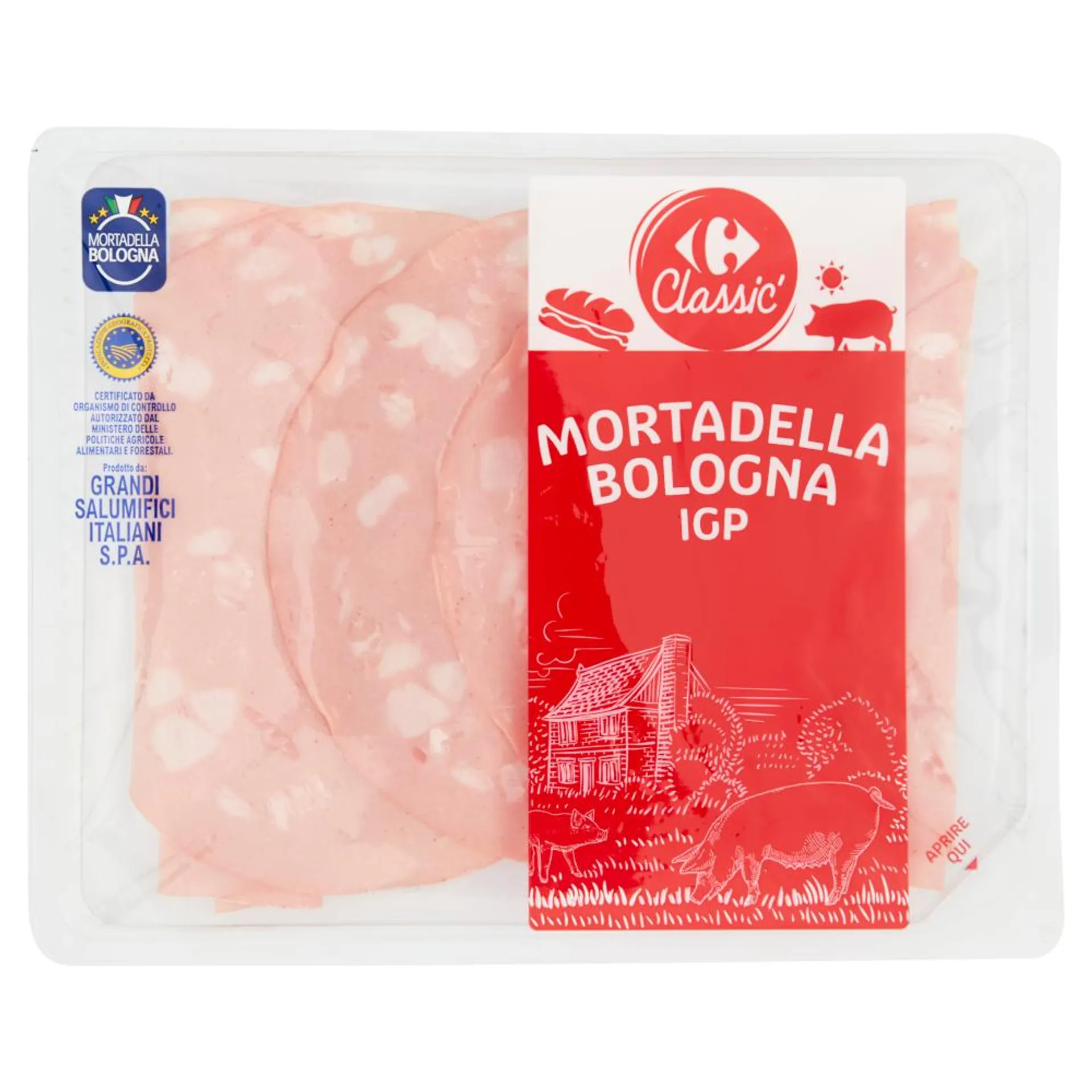 Carrefour Classic Mortadella Bologna IGP 120 g