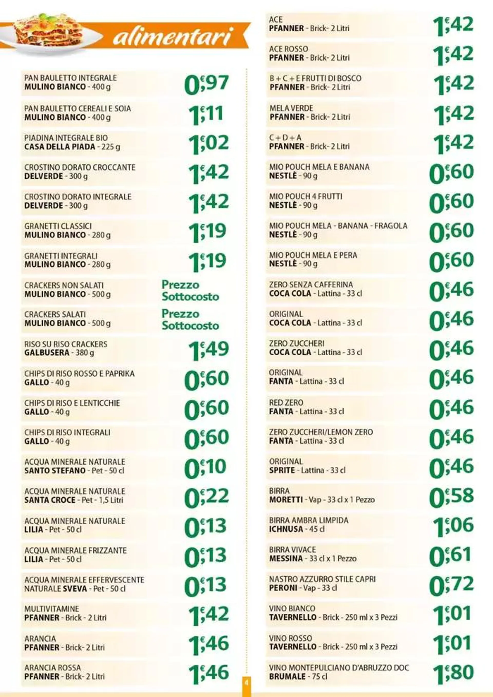 Sottocosto da 28 ottobre a 31 ottobre di 2024 - Pagina del volantino 4