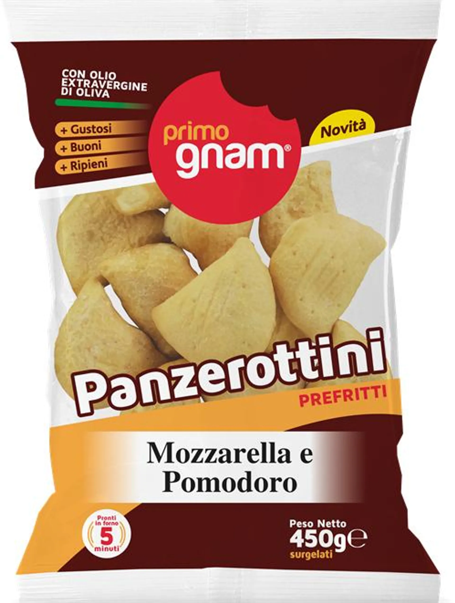 PRIMO GNAM PANZEROTTINIMOZZ. POMODORO GR.450