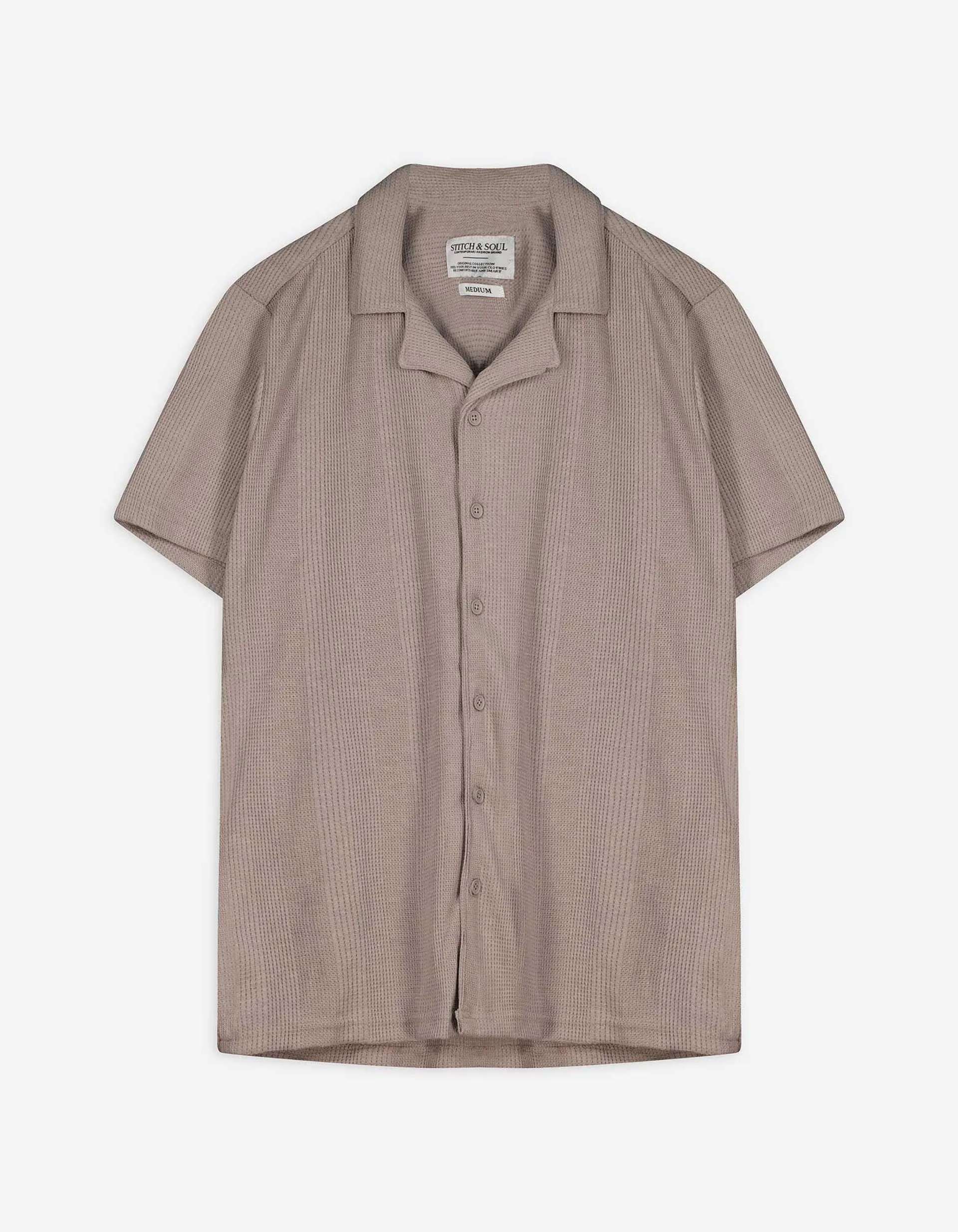 Camicia - Tinta unita - beige