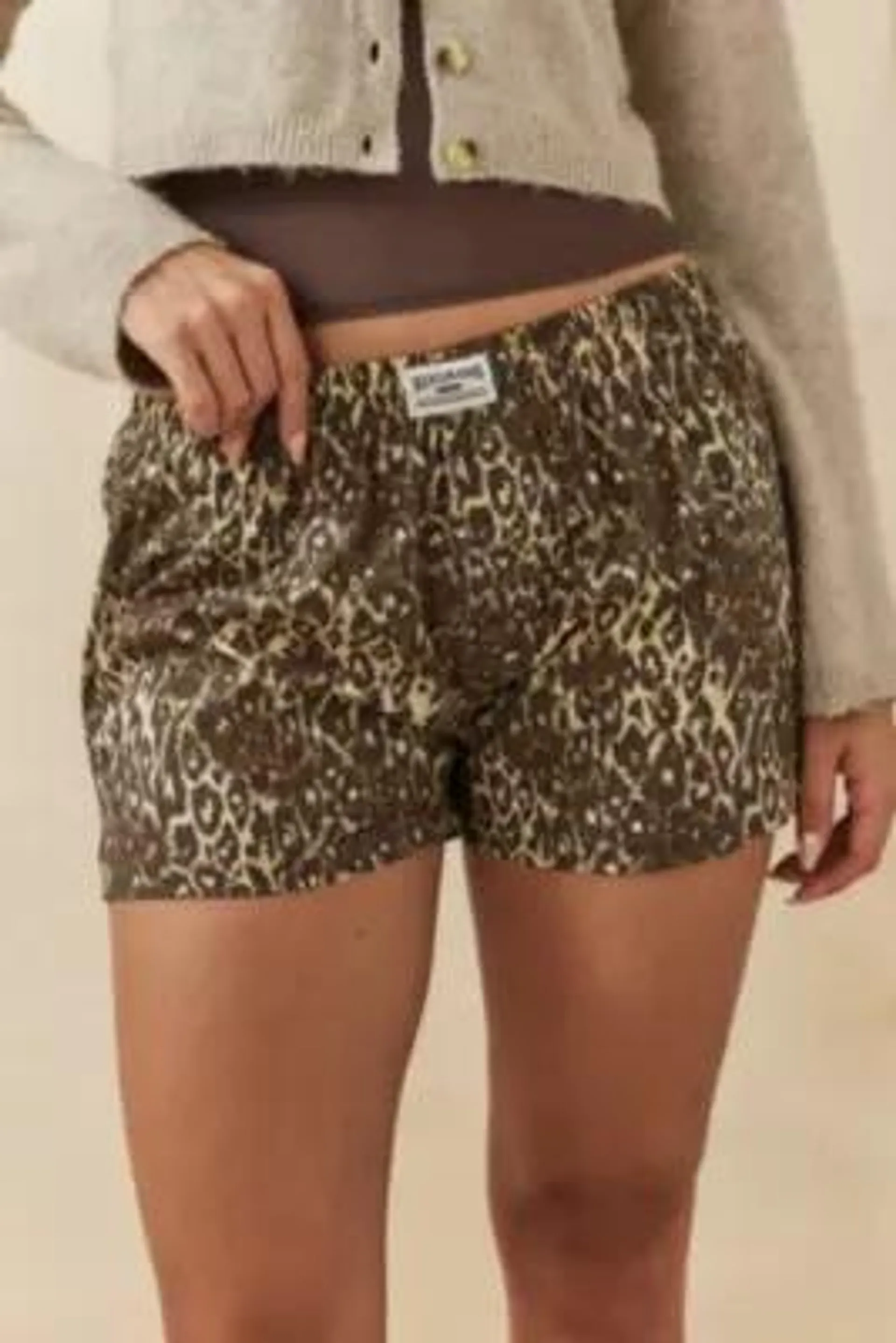 Out From Under Leopard Print Boxer Shorts