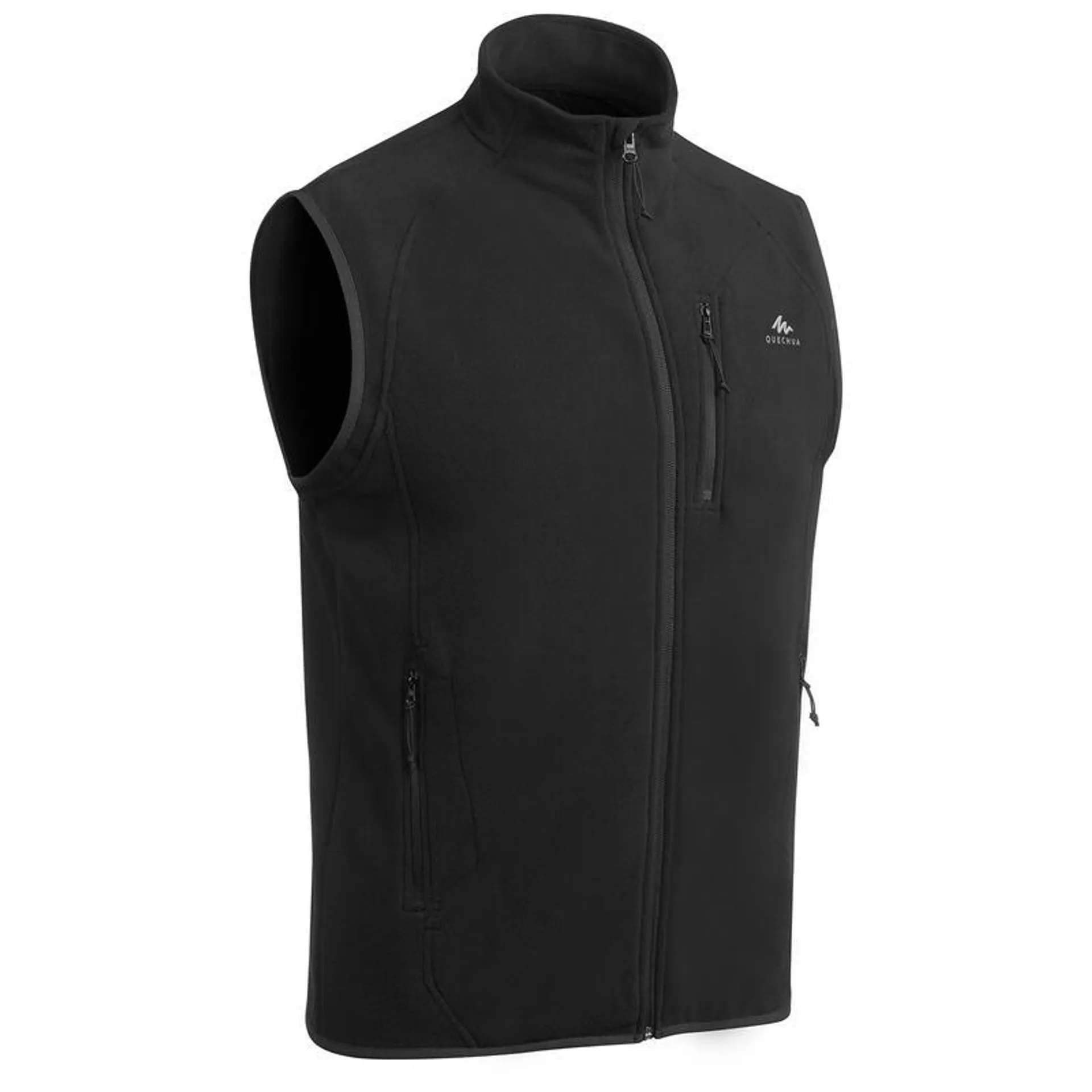 Gilet smanicato pile montagna uomo MH120 nero