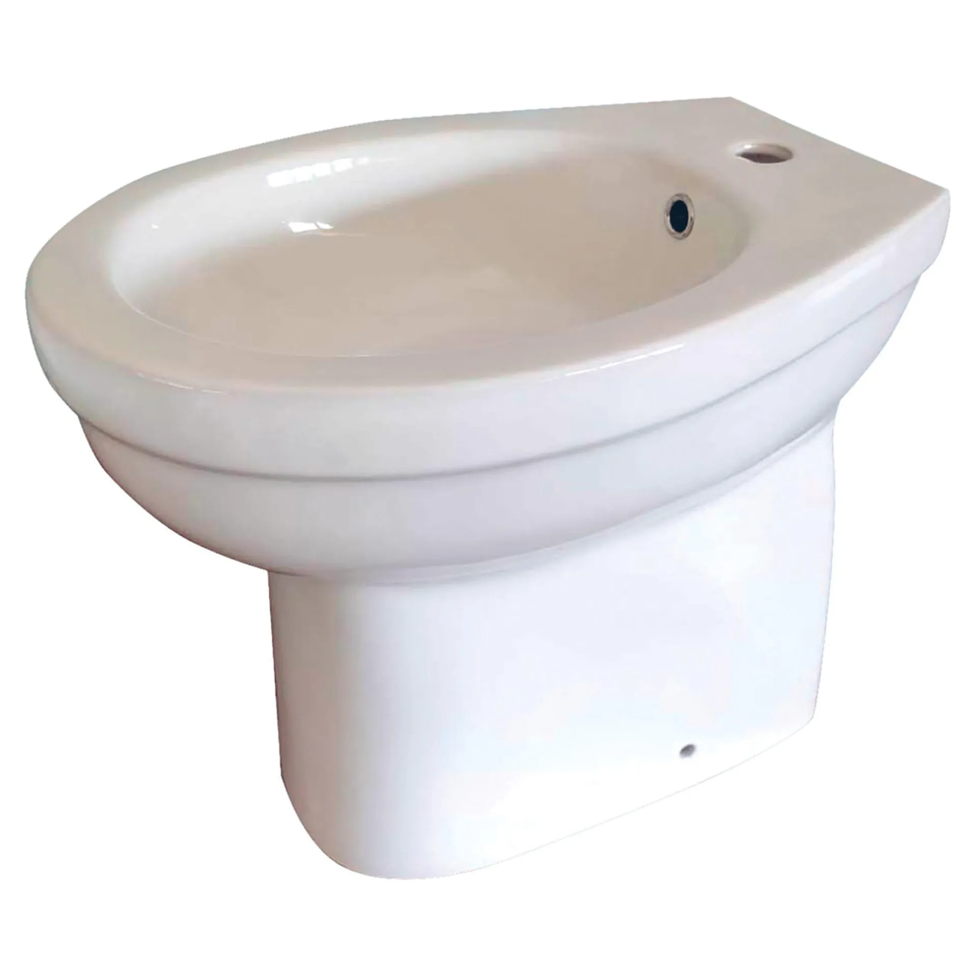 Bidet serie brio a terra in ceramica bianca