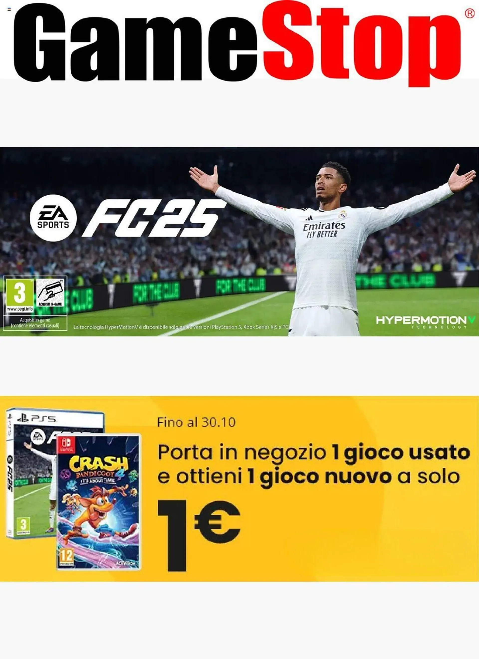 Volantino Gamestop da 10 ottobre a 16 ottobre di 2024 - Pagina del volantino 1