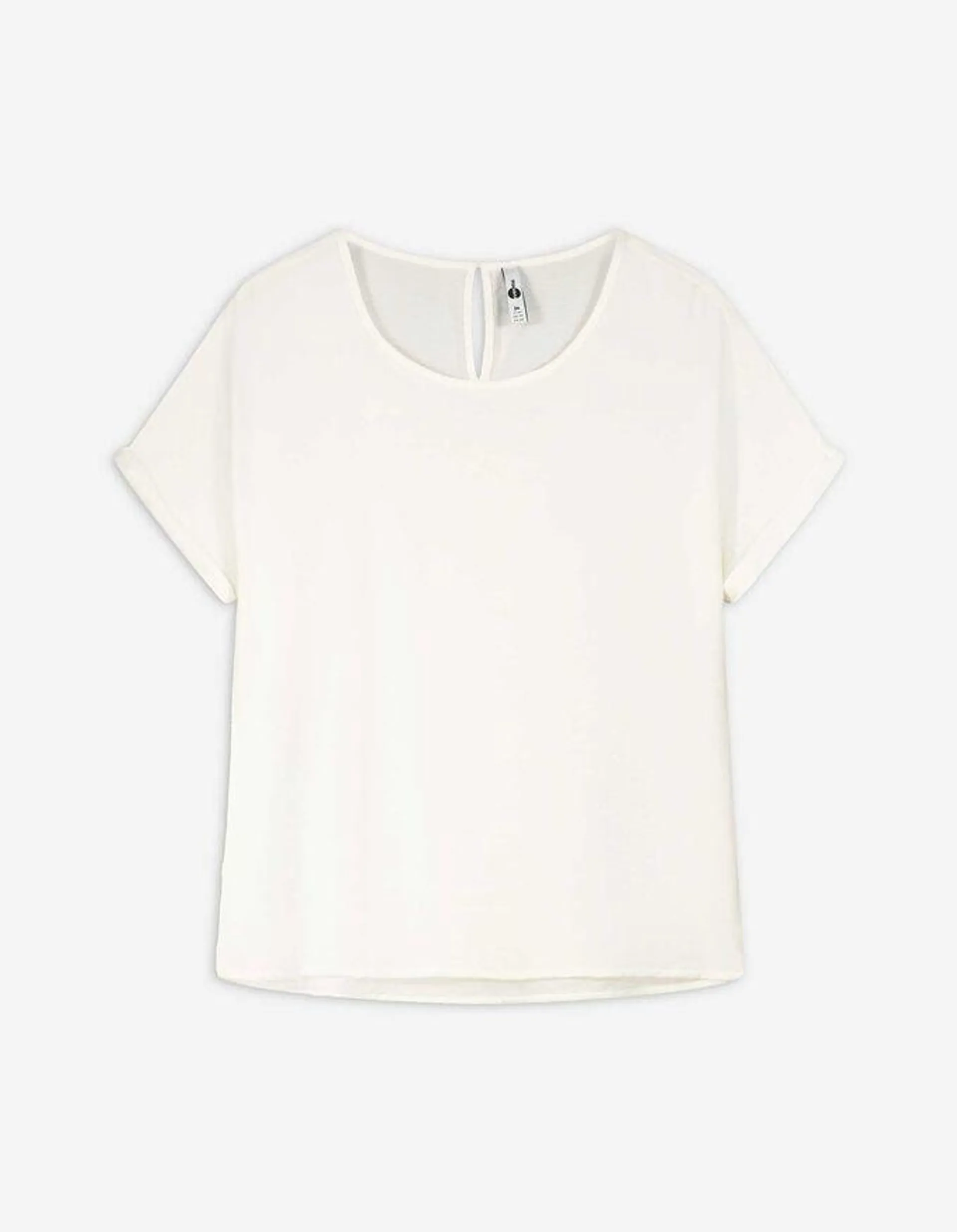 T-shirt - LENZING™ ECOVERO™ - bianco