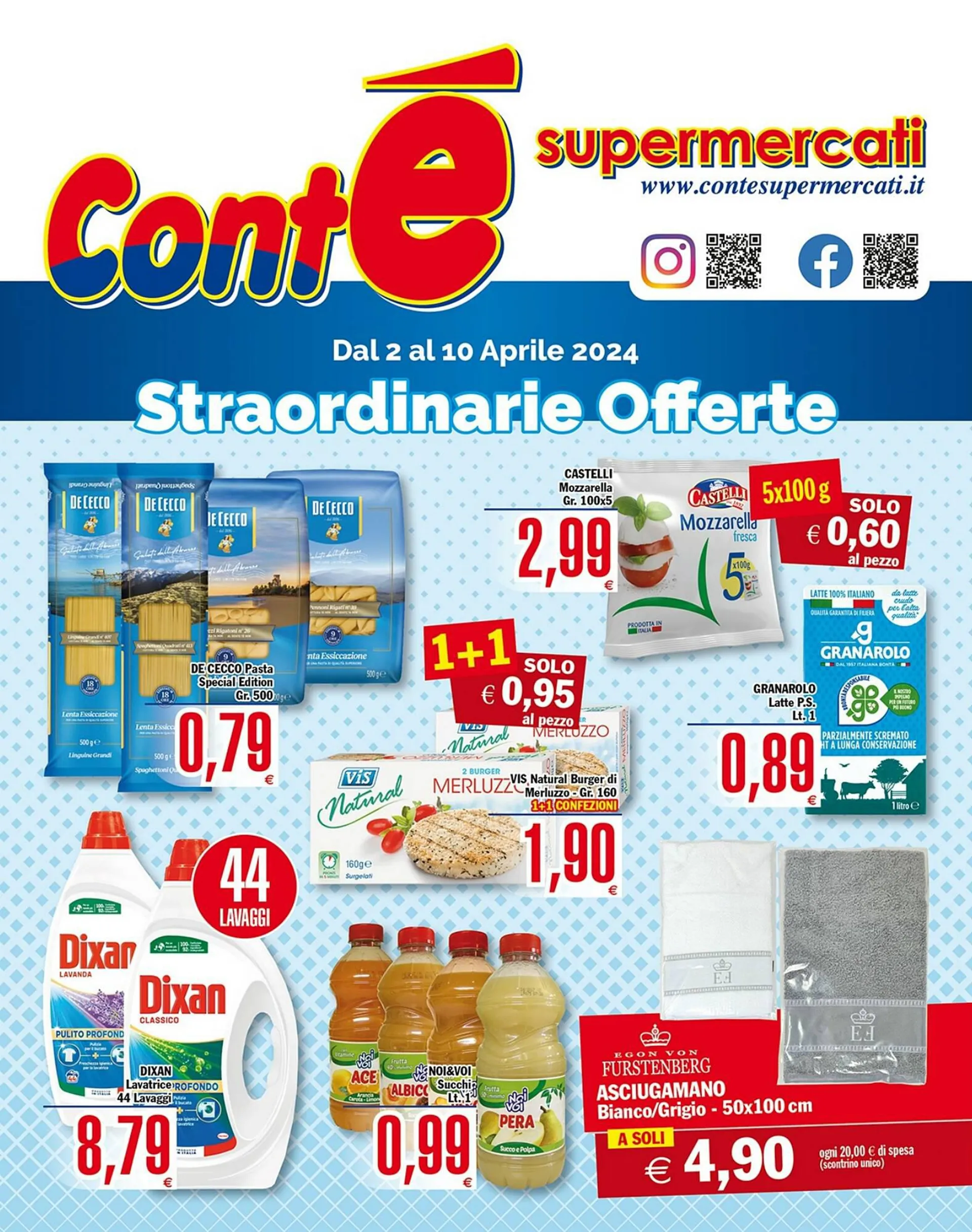 Volantino Conté Supermercati da 2 aprile a 10 aprile di 2024 - Pagina del volantino 1