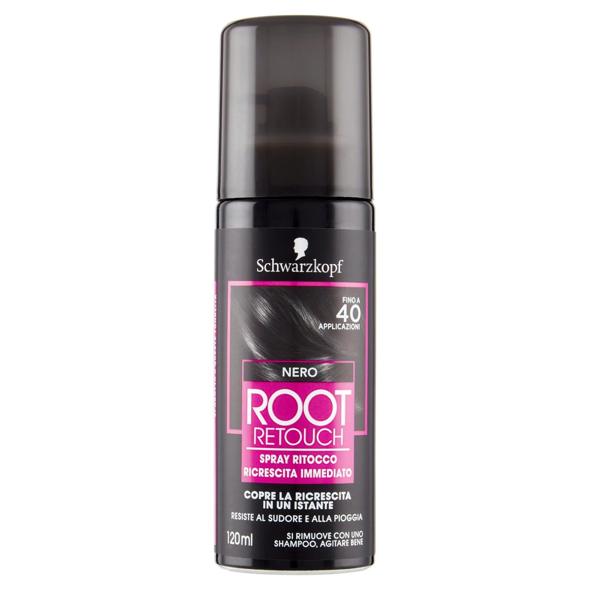 Schwarzkopf Root Retouch Spray Ritocco Ricrescita Immediato Nero 120 ml